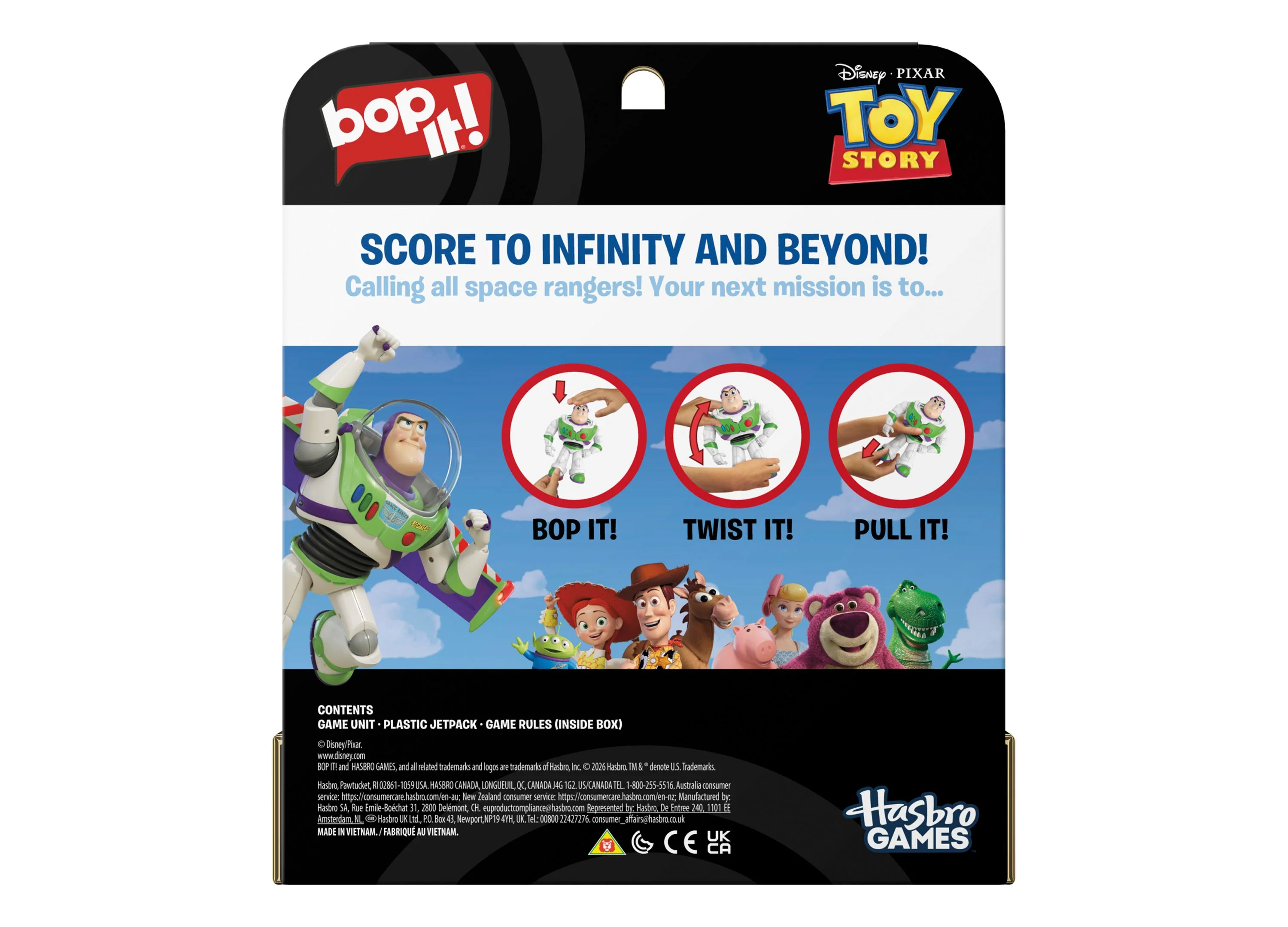 Hasbro Gaming Bop It Disney Pixar Buzz Lightyear Edition Handheld Game - Image 7