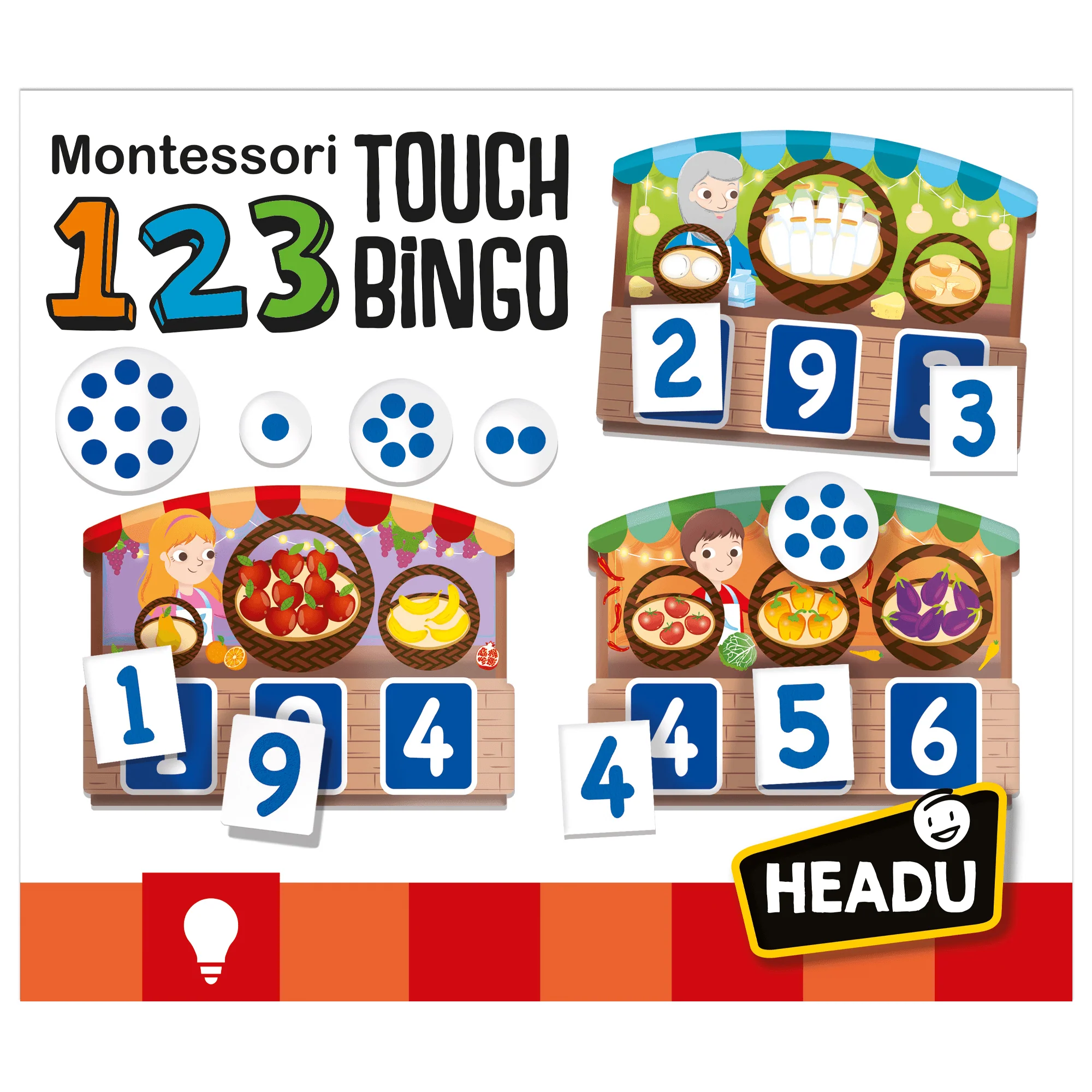 Headu 123 Montessori Touch Bingo - Interactive Counting Game - Image 3