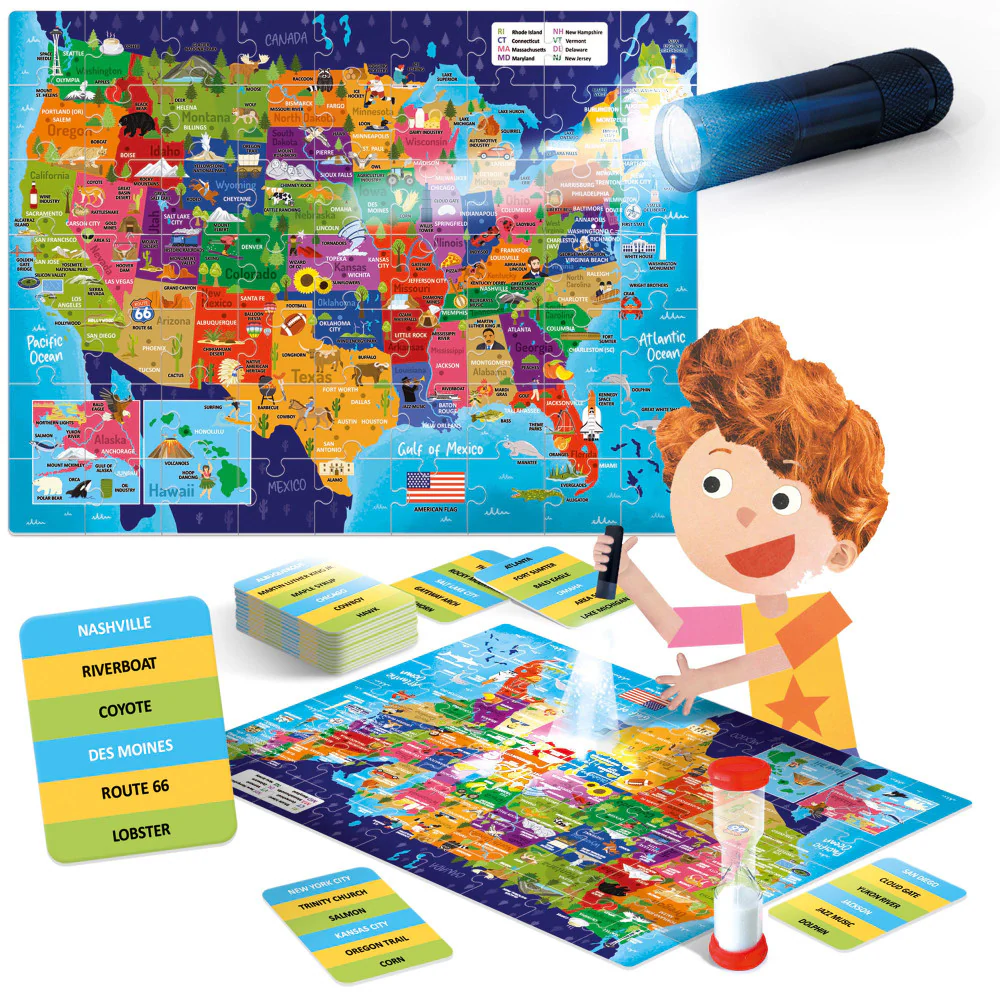 Headu Explore the USA Jigsaw Puzzle - 63 pc - Image 2