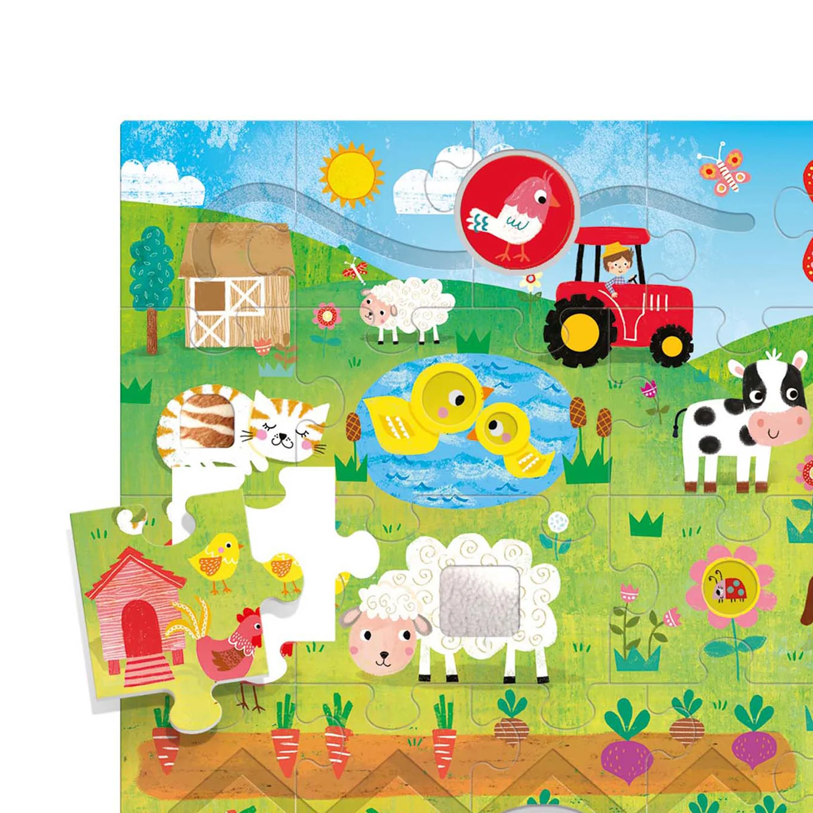 Headu Montessori Farm Animals Tactile Puzzle - 21 pc - Image 3