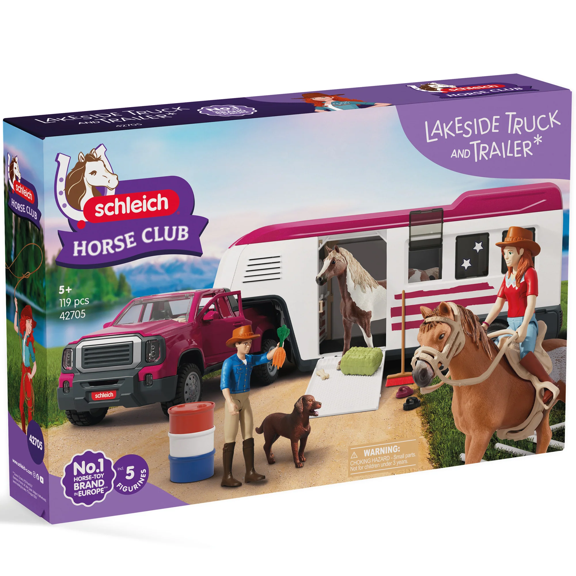Schleich Horse Club Lakeside Truck & Trailer 119-Piece Playset