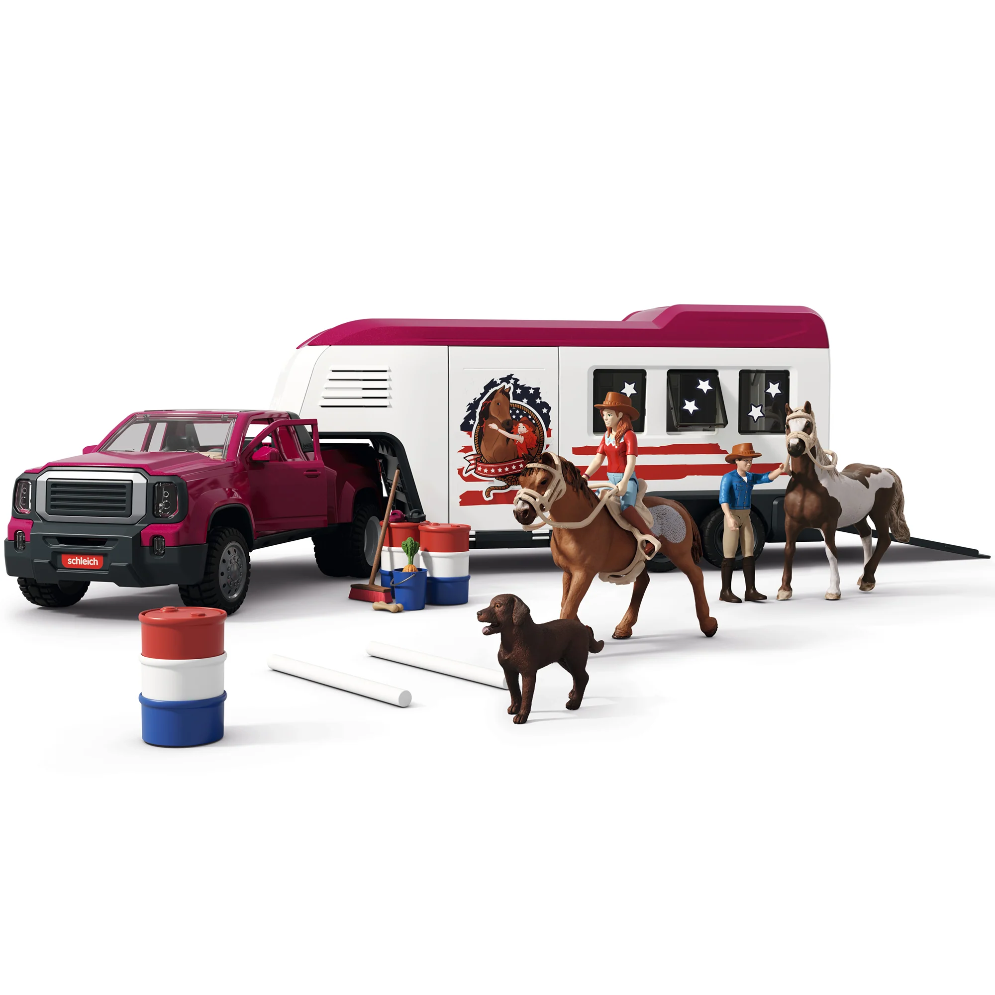 Schleich Horse Club Lakeside Truck & Trailer 119-Piece Playset - Image 2