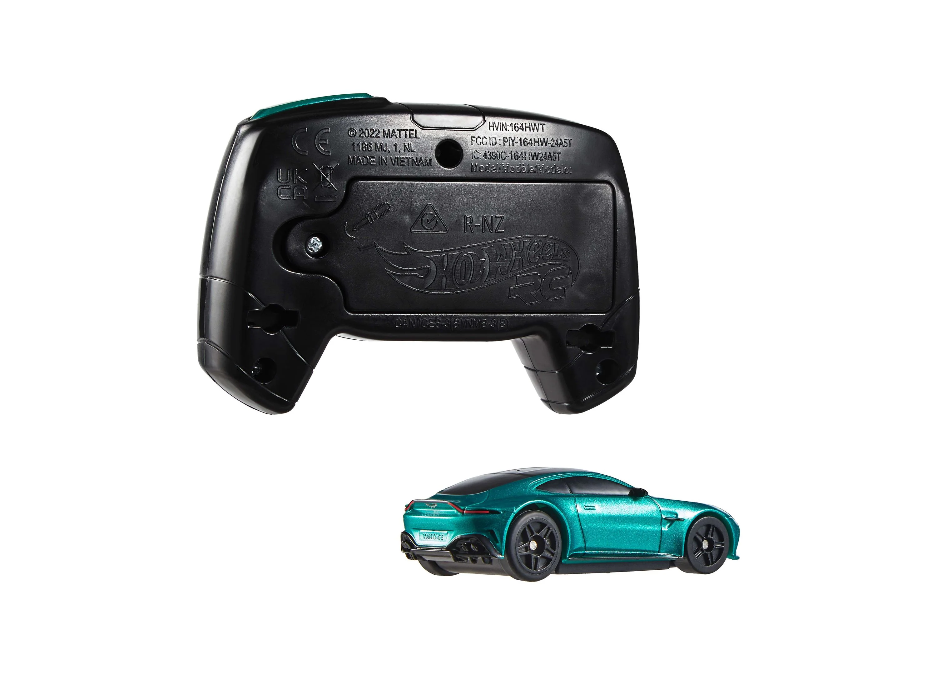 Hot Wheels Aston Martin Vantage 1:64 Scale RC Race Car With Booster Button - Image 2