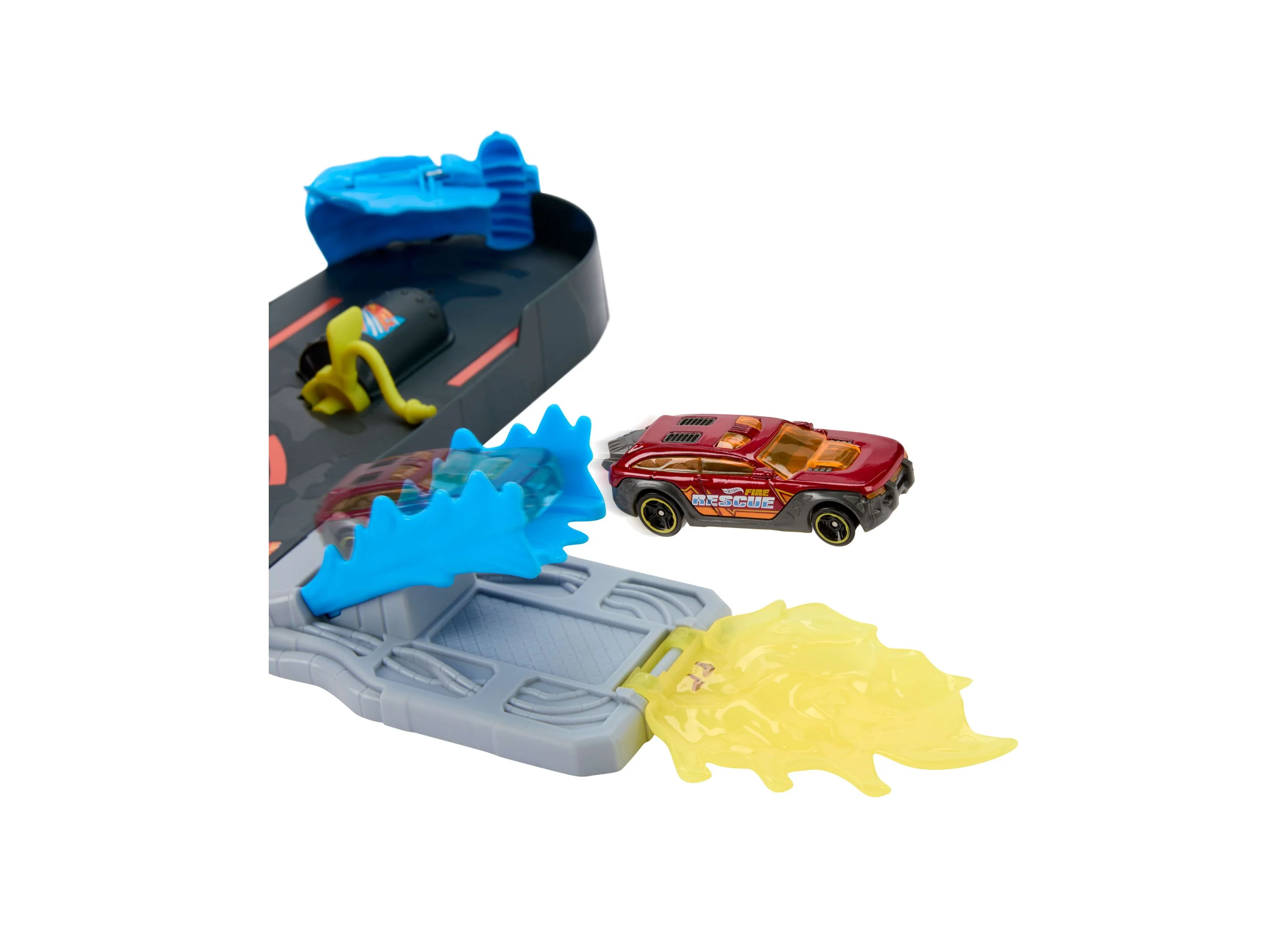 Hot Wheels City Super Fire Station Rescue Playset With 360-Degree Rotation - Image 6