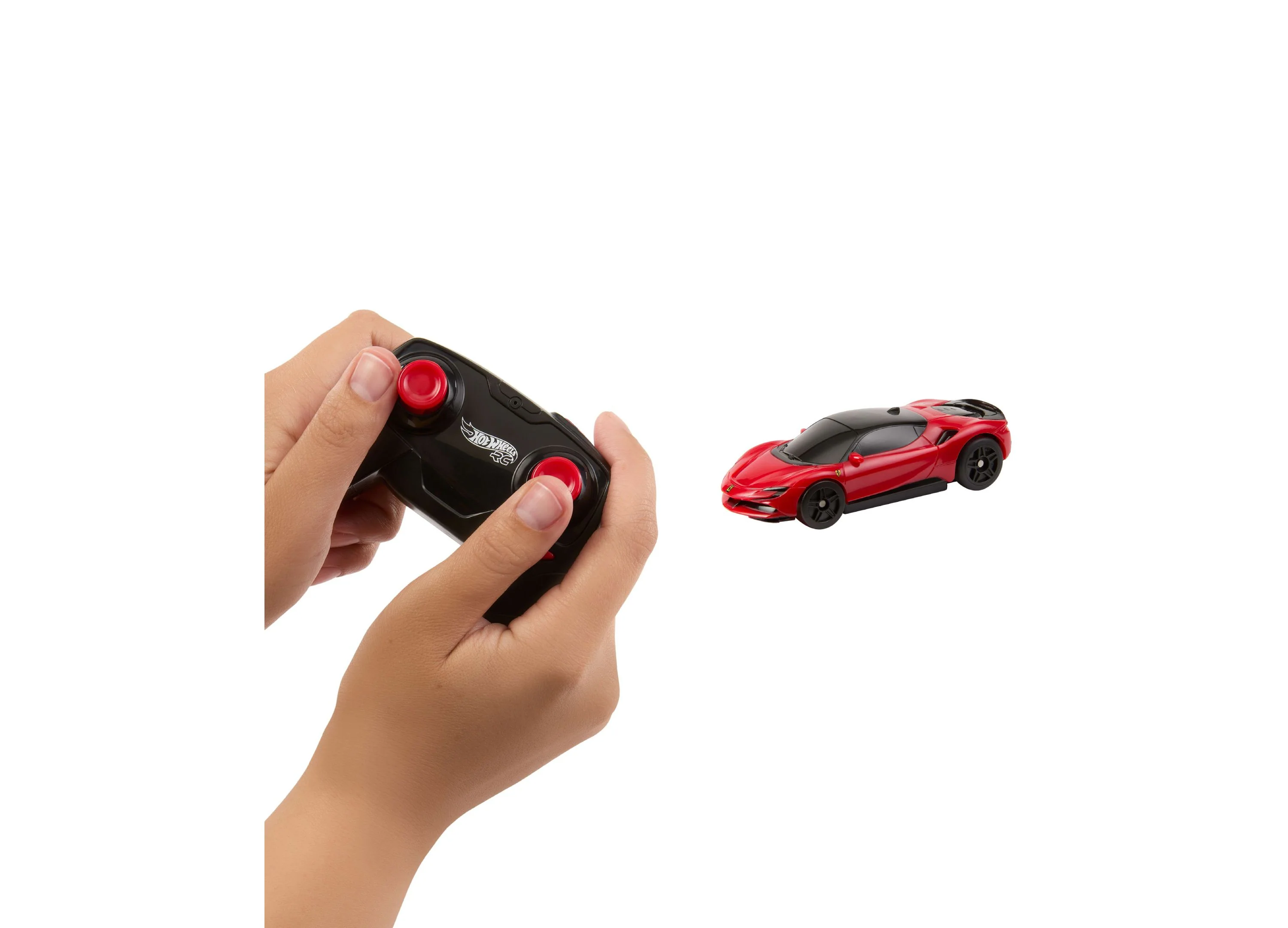 Hot Wheels Ferrari SF90 Stradale 1:64 Scale RC Car With Booster Button - Image 6