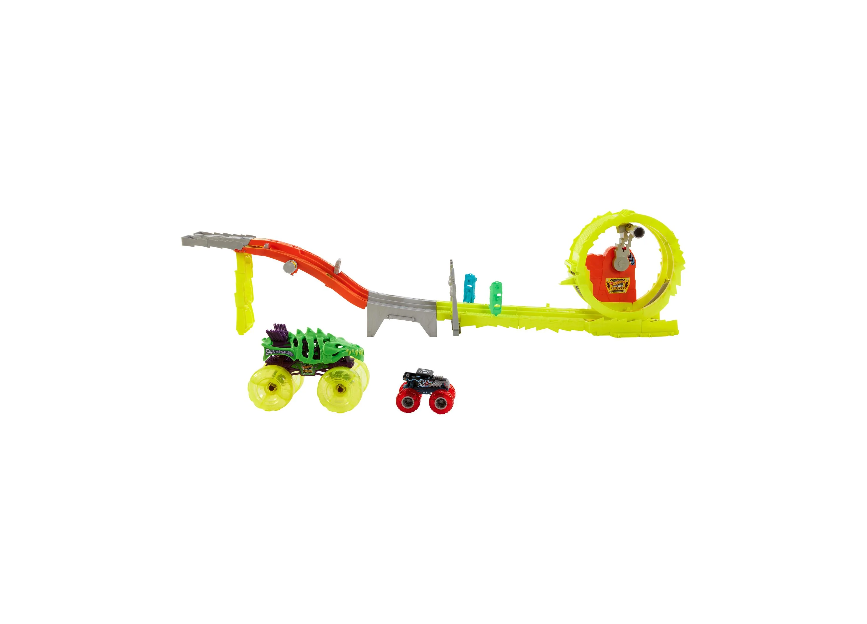 Hot Wheels Monster Trucks Race and Chase Challenge Playset - Image 3