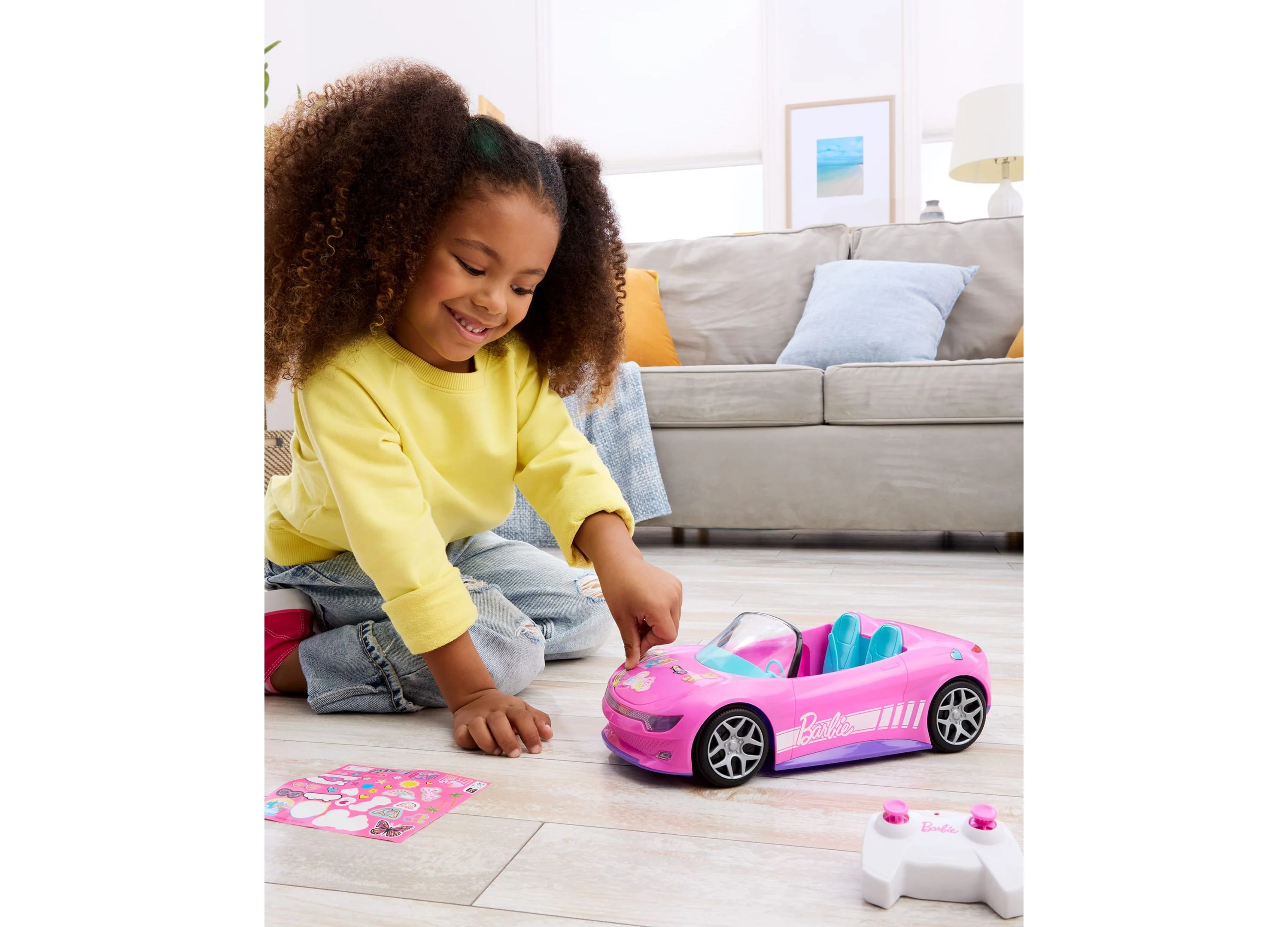 Hot Wheels RC Barbie Convertible - Pink - Image 6