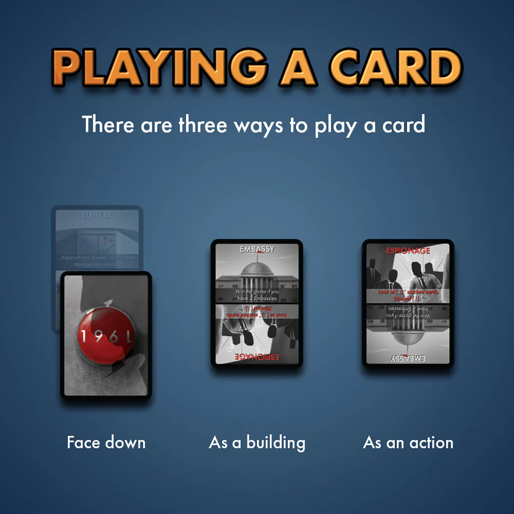 House Fish Baloon 1961 Cold War Strategy Card Game - Image 12