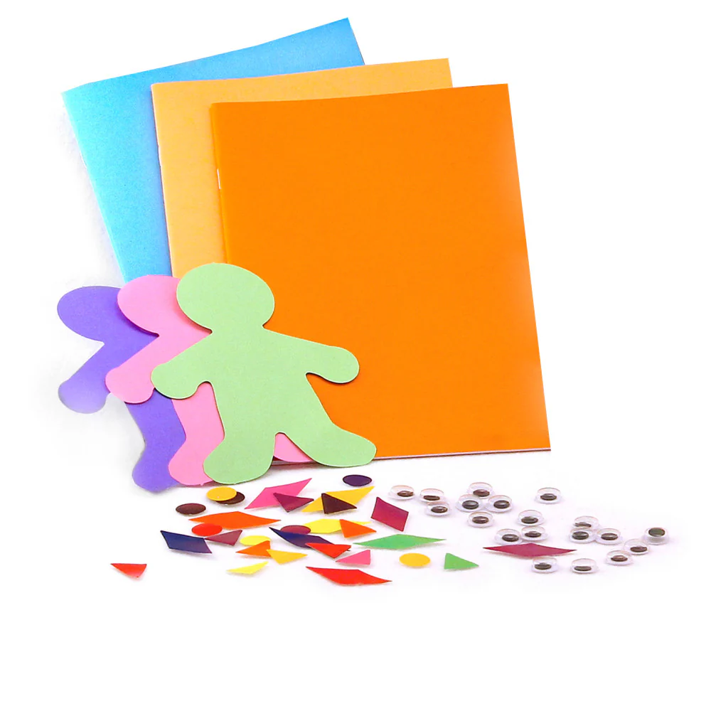Hygloss Create-A-Story Book Treasure Box with 25 Blank Books and Craft Supplies - Image 3