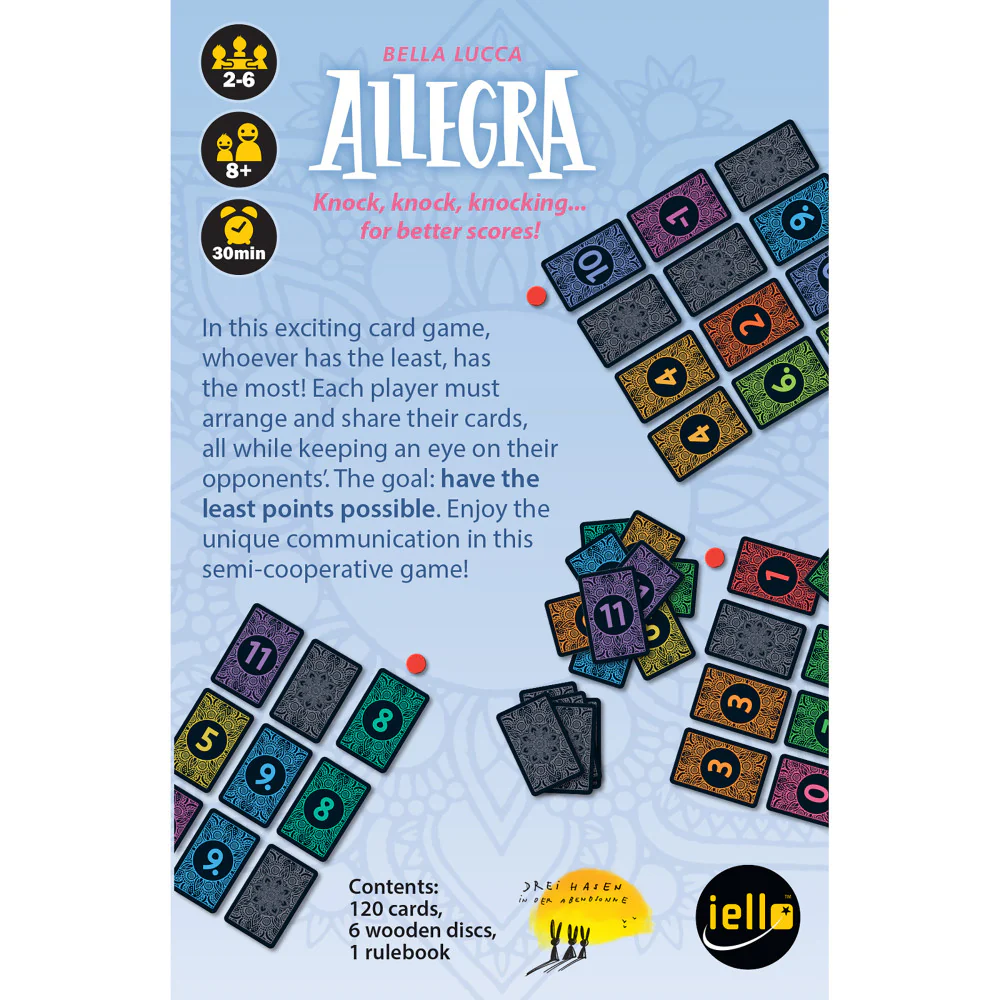 IELLO Allegra Strategic Card Game - Image 2