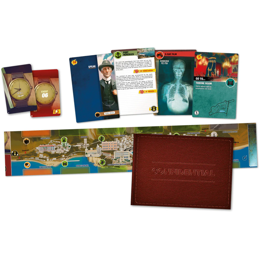 IELLO Guilty: Monaco 1955 Cooperative Deduction Board Game - Image 3