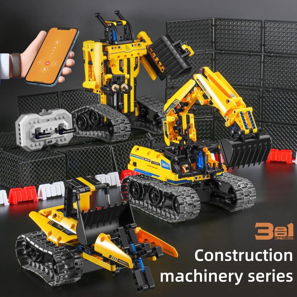iM.Master STEM Academy: Mechanical Master R/C Excavator 3-In-1 Building Set - Image 2