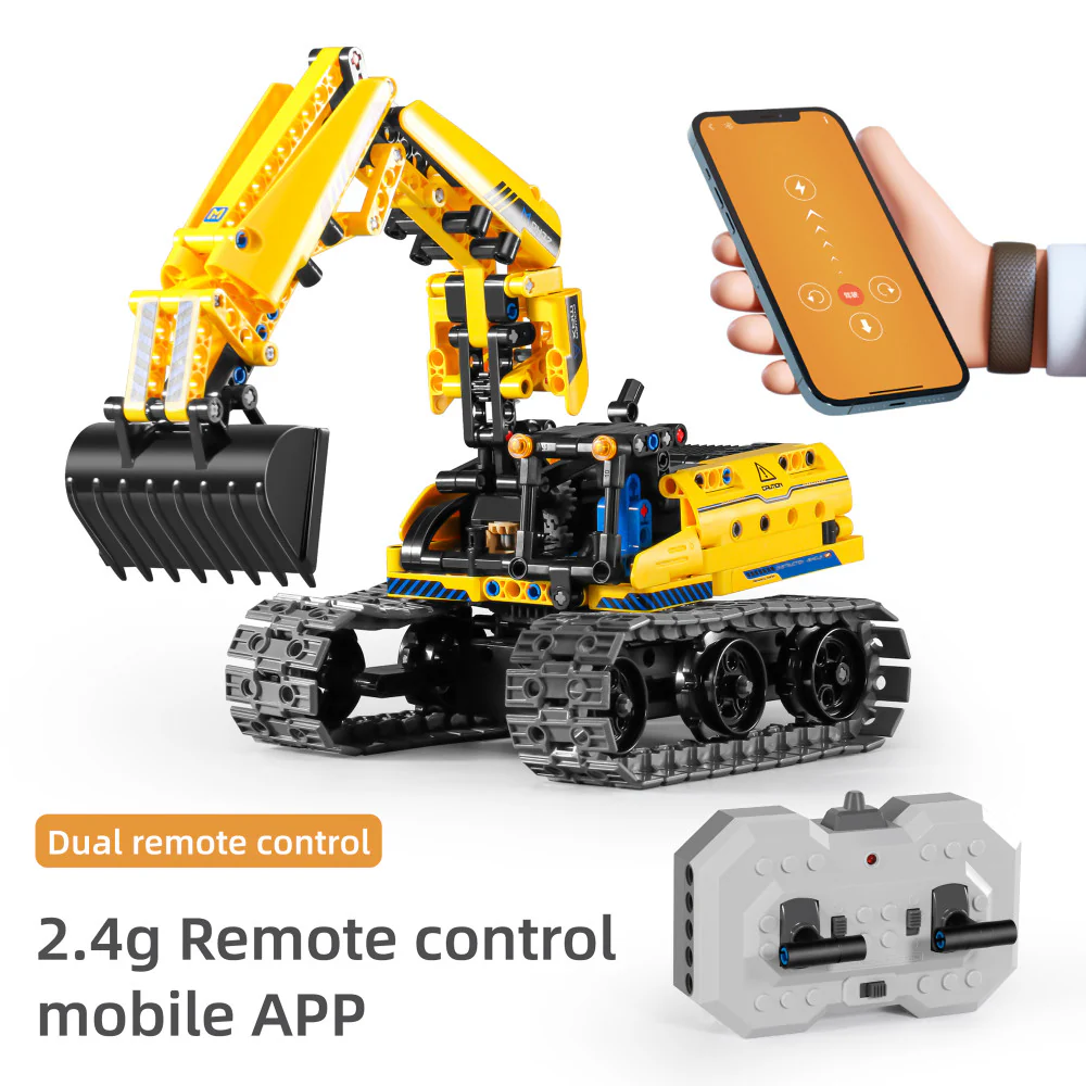 iM.Master STEM Academy: Mechanical Master R/C Excavator 3-In-1 Building Set - Image 4