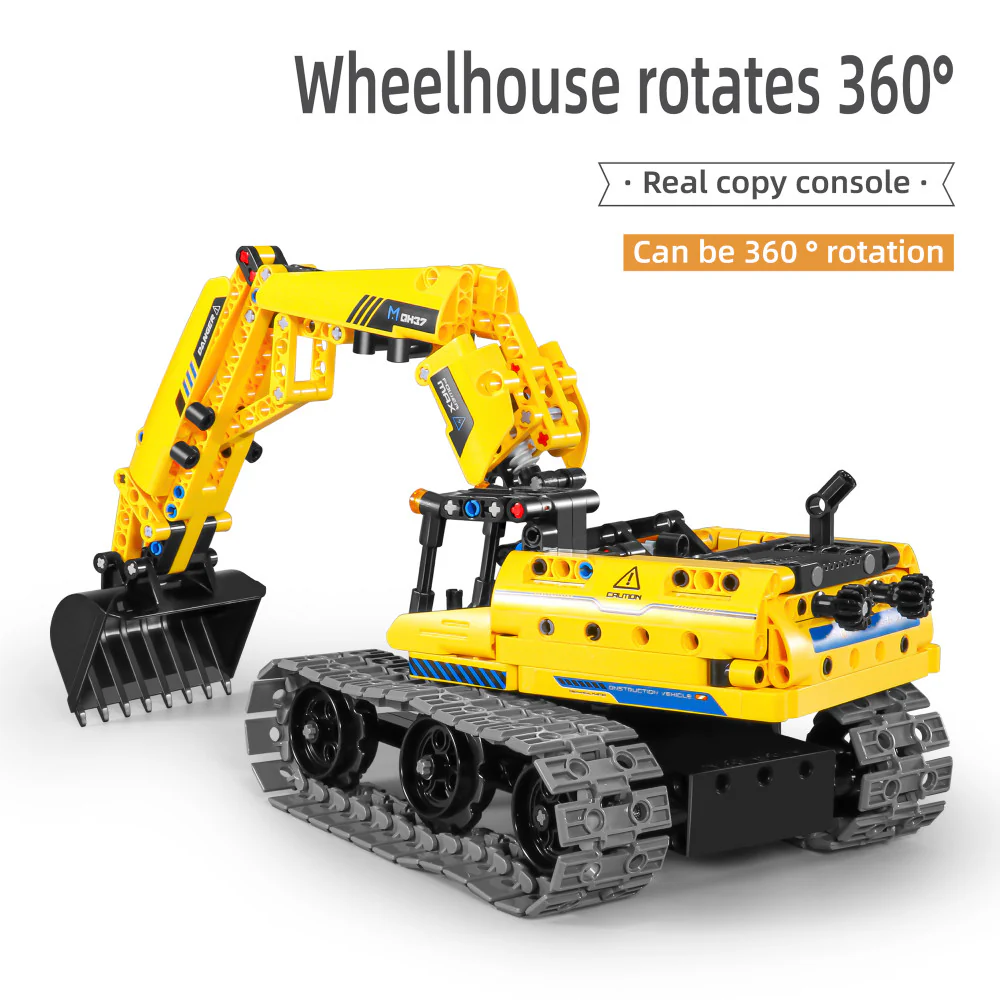 iM.Master STEM Academy: Mechanical Master R/C Excavator 3-In-1 Building Set - Image 6