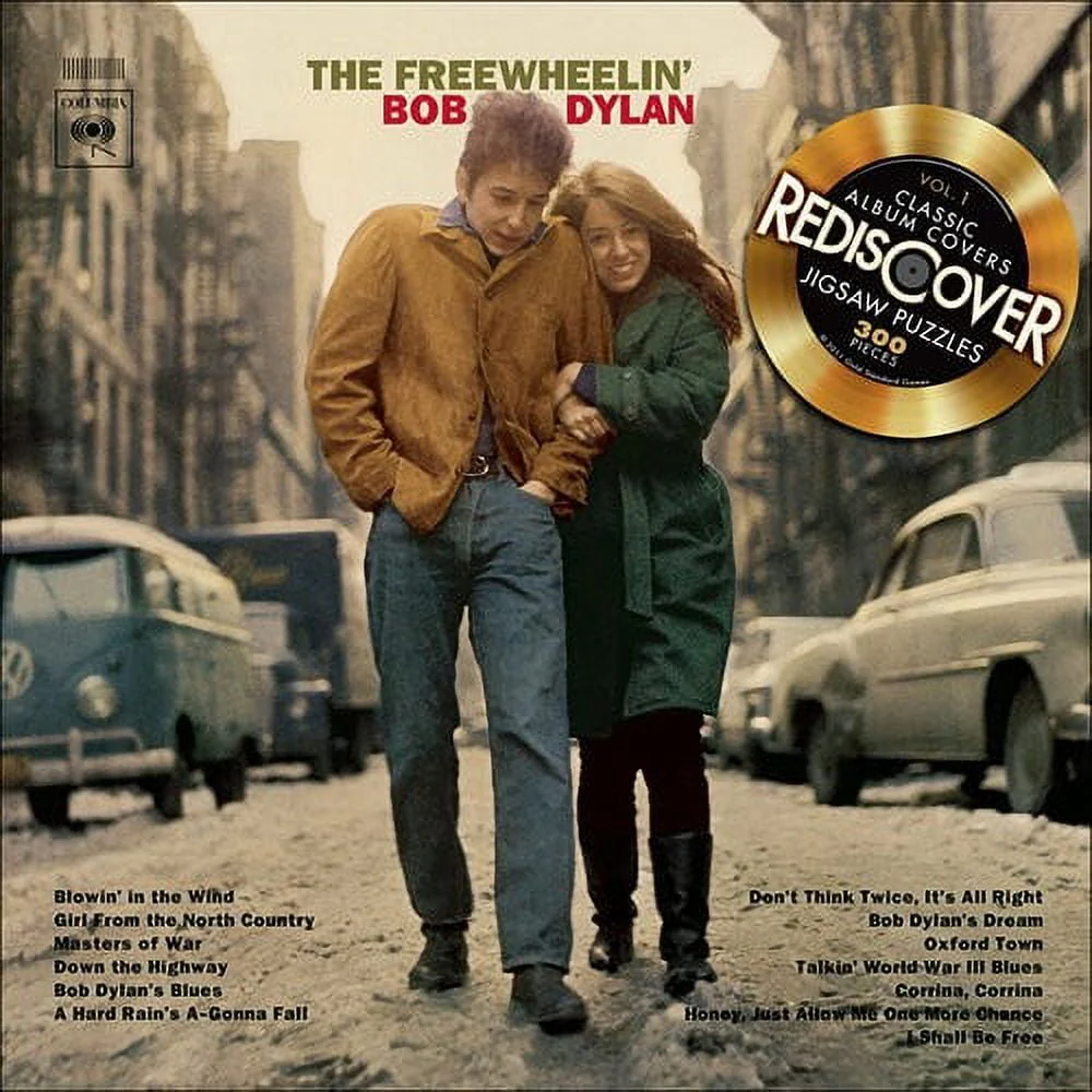 Imagination Games The Freewheelin' Bob Dylan 300-Piece Double-Sided Jigsaw Puzzle