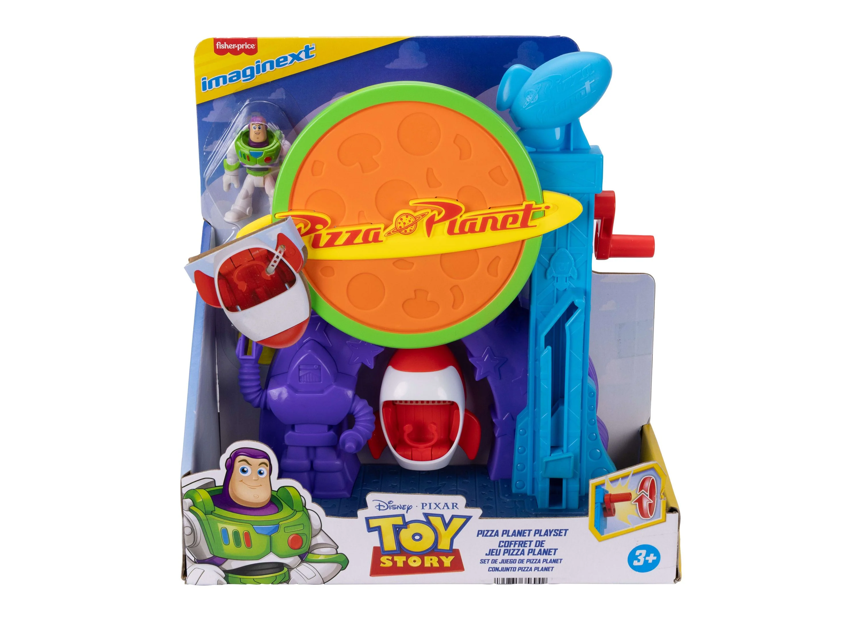 Imaginext Disney Pixar Toy Story Pizza Planet Playset With Buzz Lightyear - Image 2
