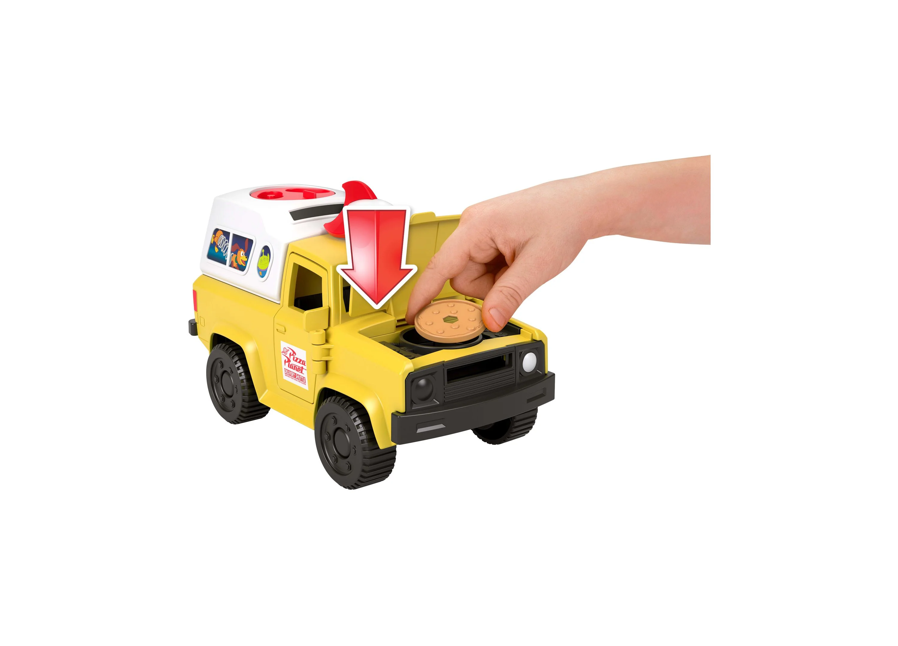 Imaginext Toy Story Pizza Planet Truck with Buzz Lightyear and Alien Figures - Image 6