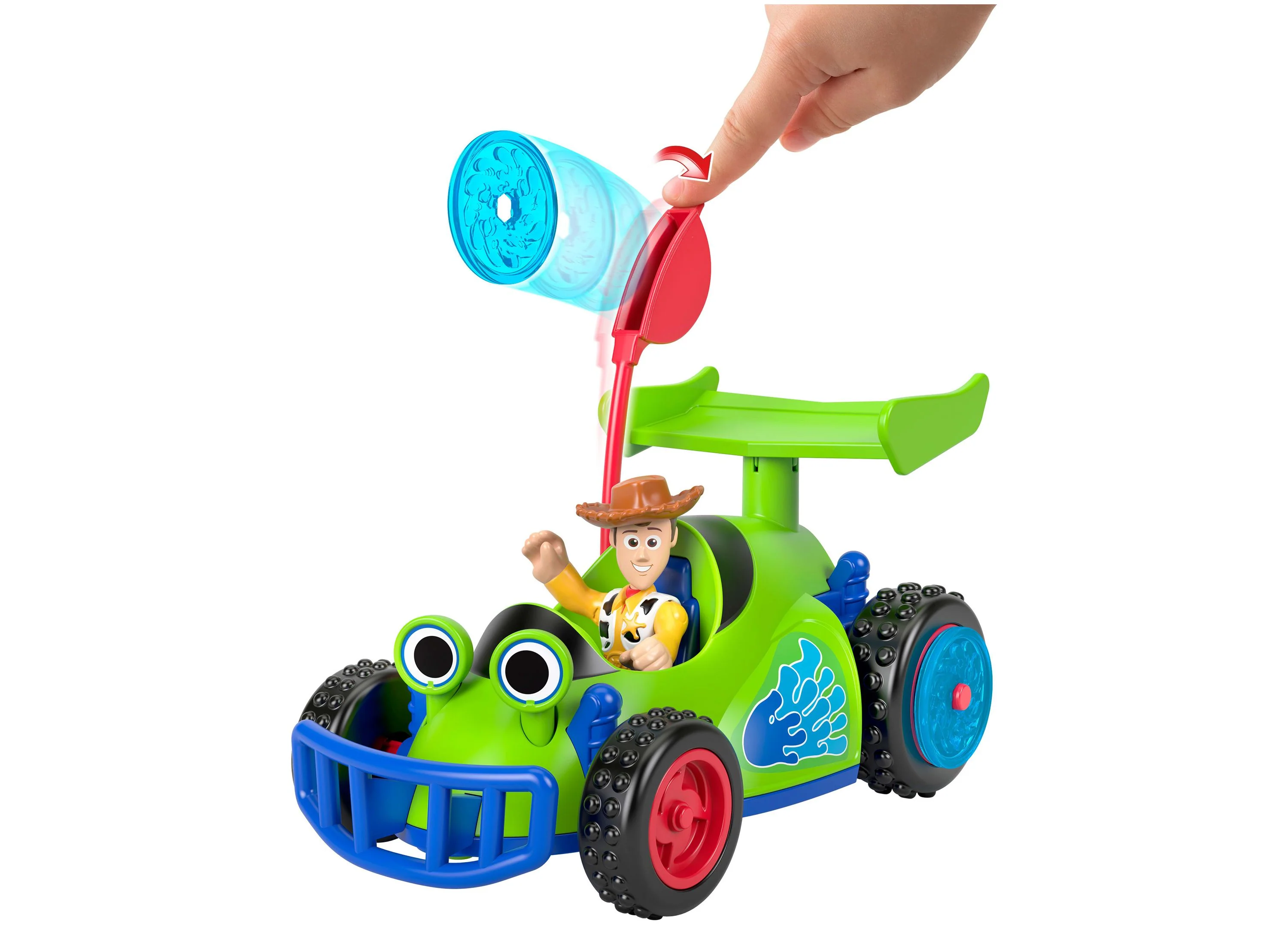 Imaginext Disney Pixar Toy Story Woody & R.C. Playset with 3-Inch Figure - Image 2