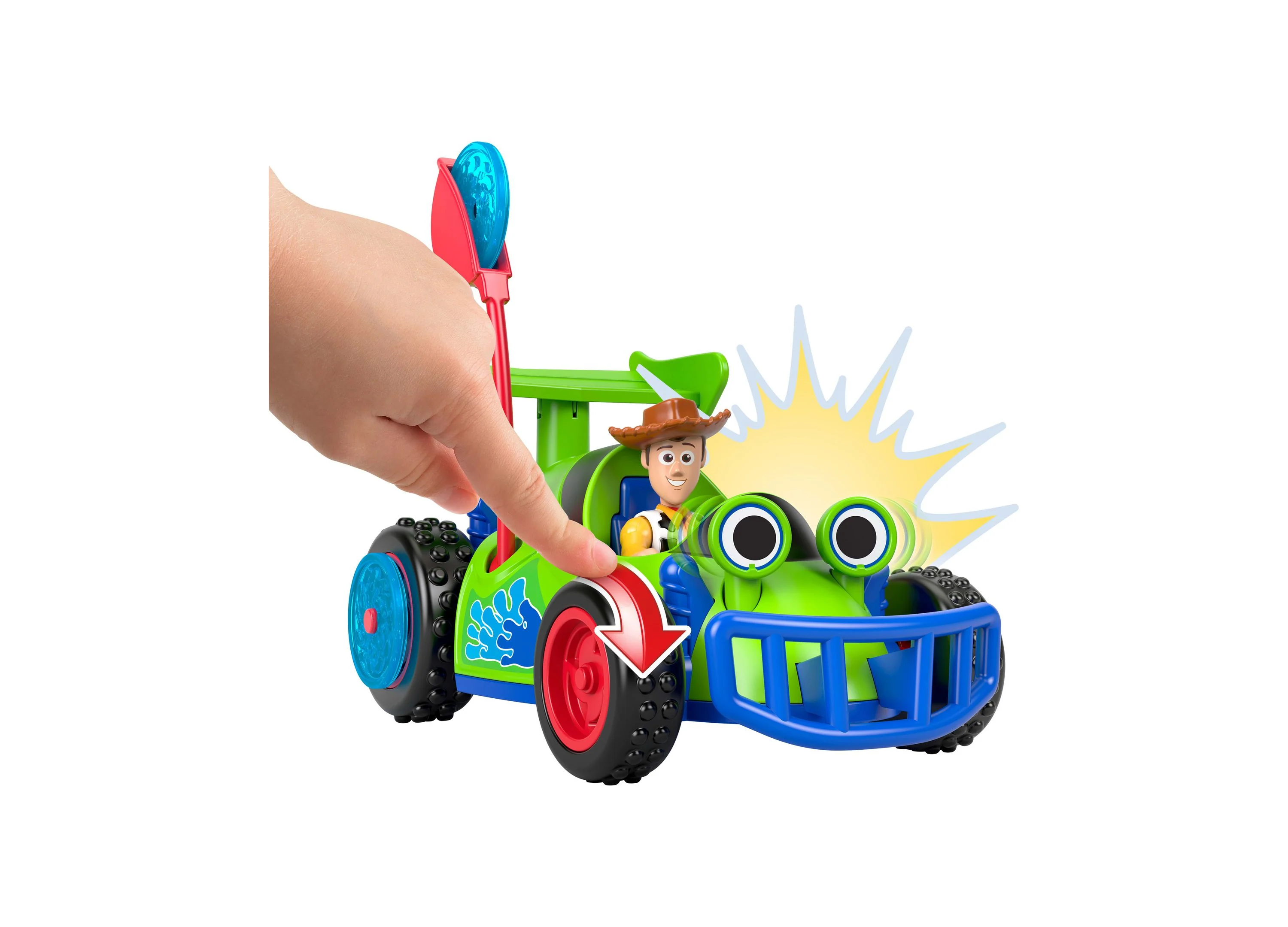 Imaginext Disney Pixar Toy Story Woody & R.C. Playset with 3-Inch Figure - Image 4