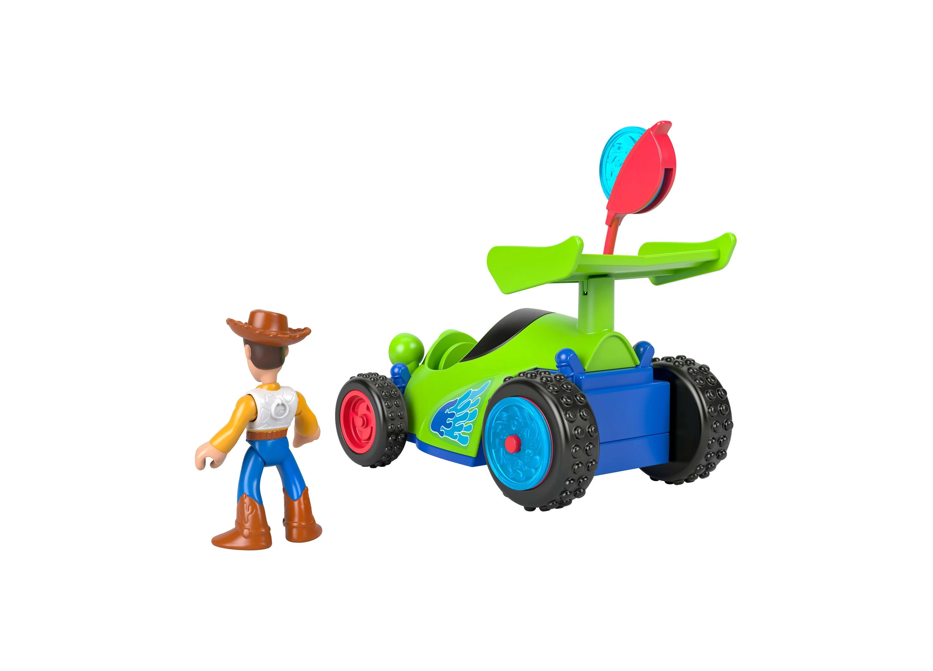 Imaginext Disney Pixar Toy Story Woody & R.C. Playset with 3-Inch Figure - Image 6