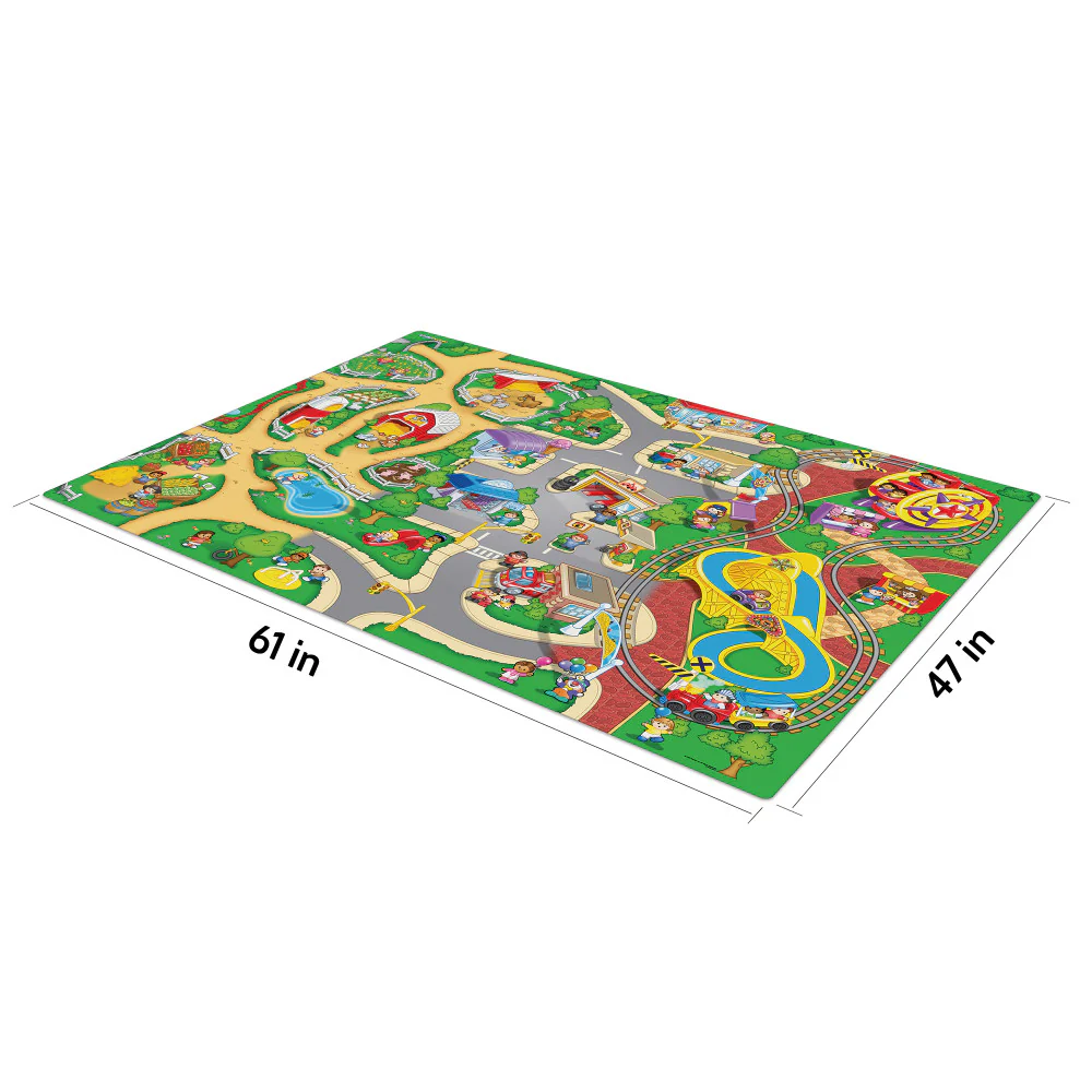 Fisher-Price Imaginmat Jumbo Playmat with Cocomelon Cars, 47 x 61 inches - Image 2