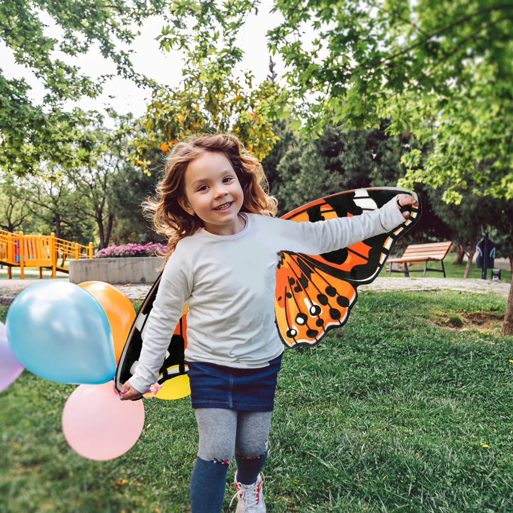 Insect Lore Dress-Up Morpho Butterfly Wings - Vibrant Pink - Image 3