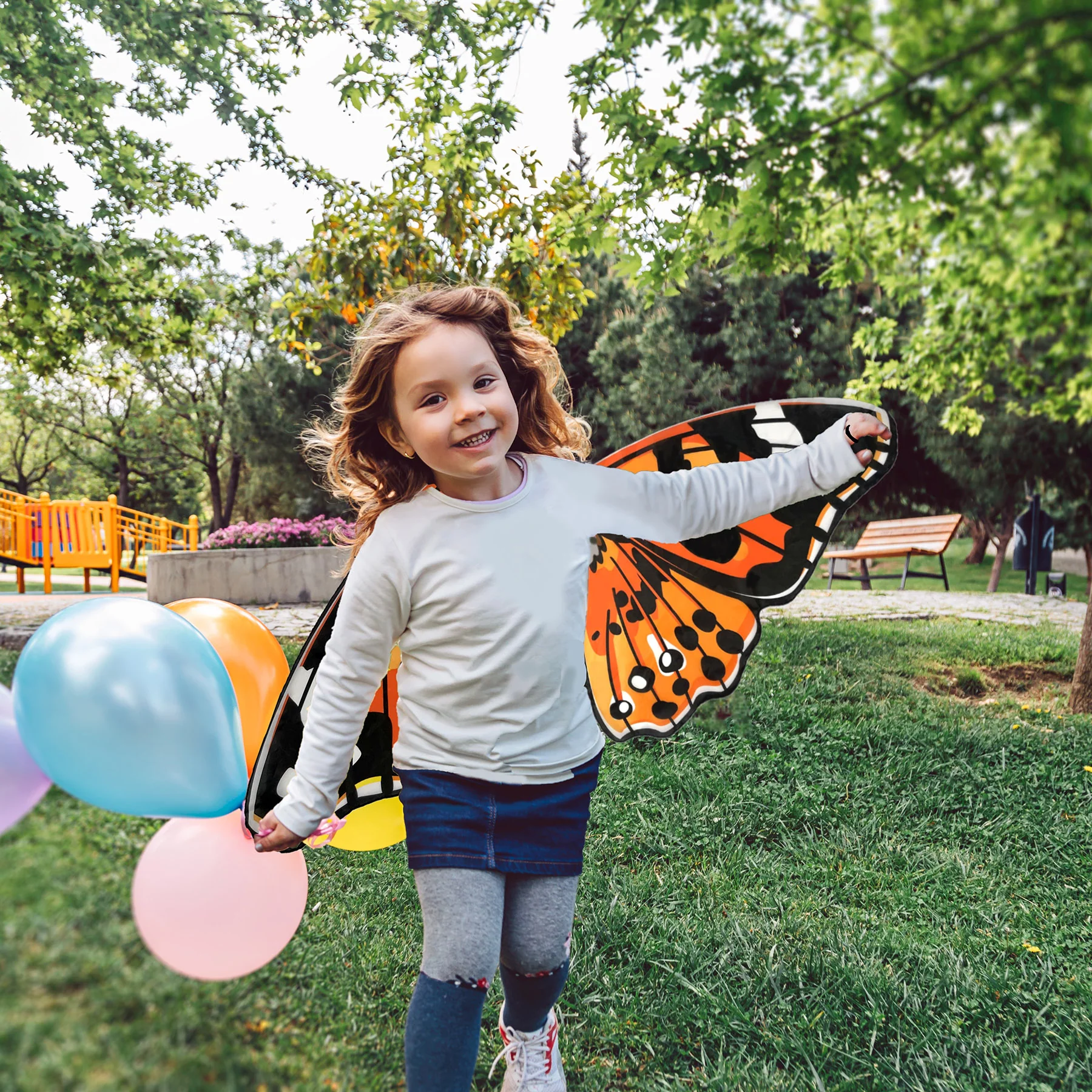 Insect Lore Vibrant Painted Lady Butterfly Wings for Kids, 3-Pack - Image 4