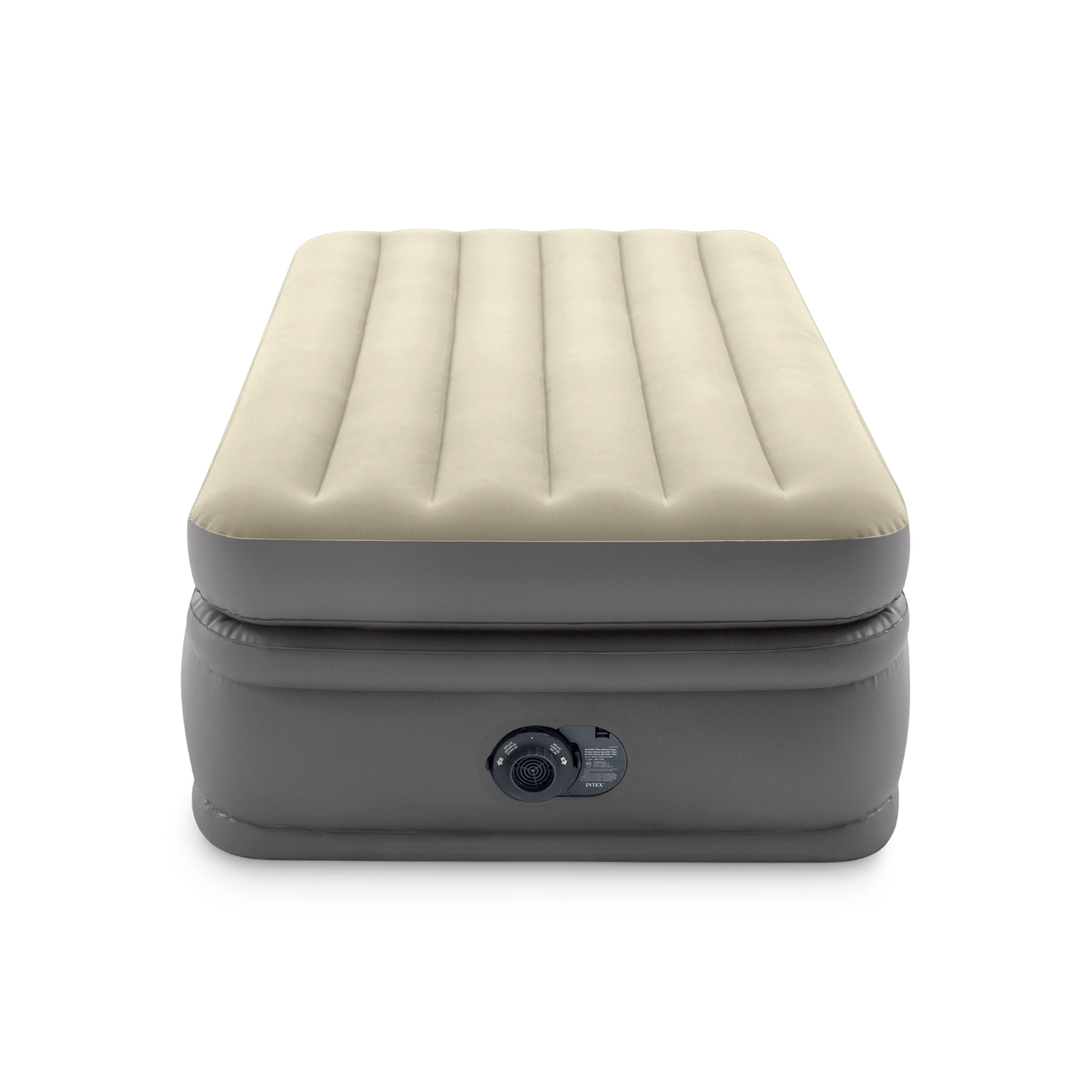 Intex Comfort Elevated Fiber-Tech Twin Airbed – Velvety Soft