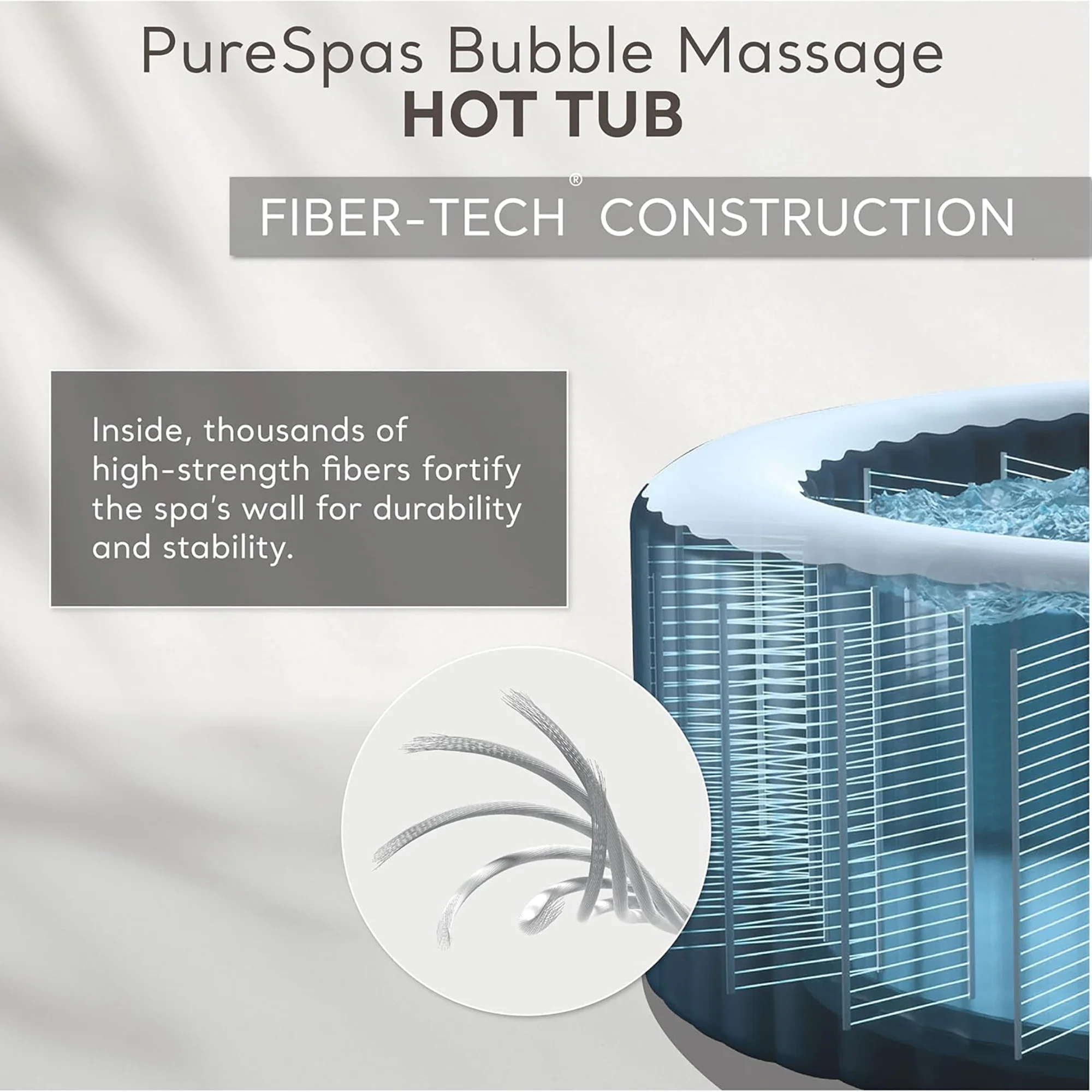 Intex PureSpa Sahara Tan 6-Person Inflatable Hot Tub – 85" Round with Jets - Image 4
