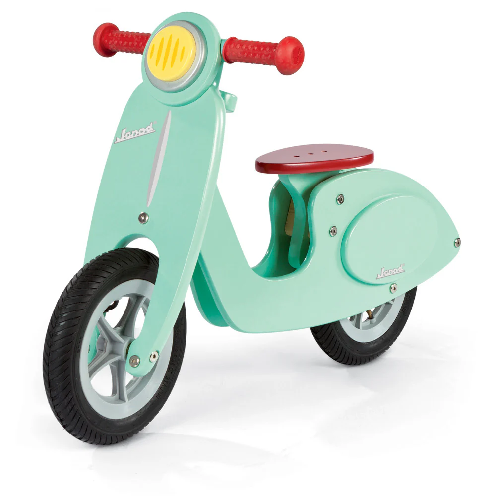 Janod Mint Scooter - Adjustable Wooden Balance Bike - Image 3