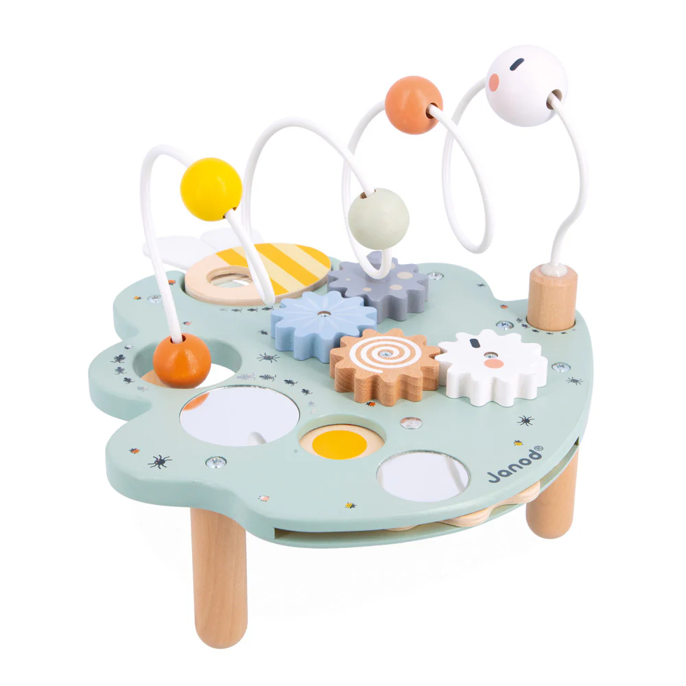 Janod Sweet Cocoon Multi-Activity Leaf Station - Colorful Educational Toy - Image 6