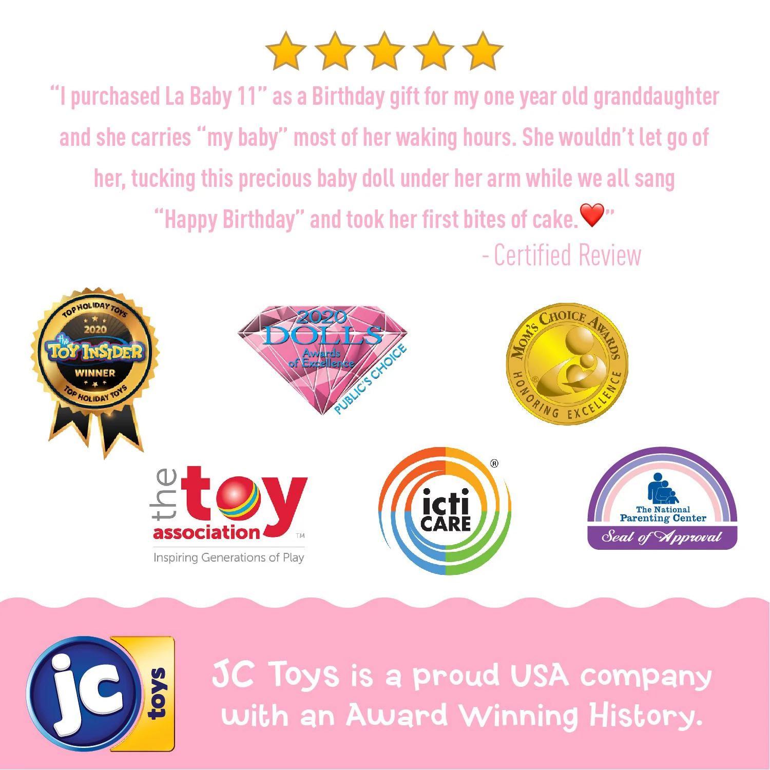 JC Toys La Baby Soft 11-inch Doll with Blue Blanket and Matching Pacifier - Image 9
