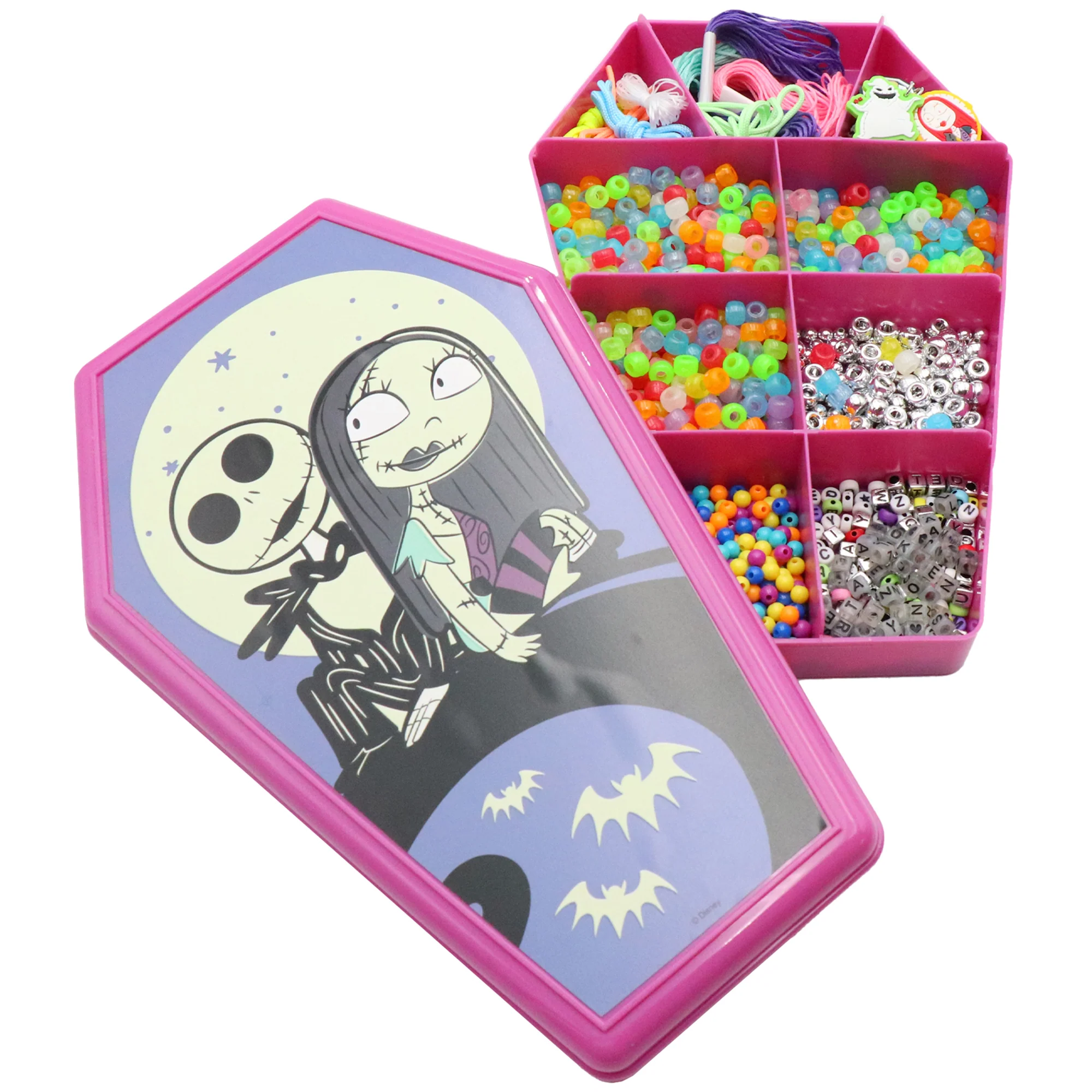 Nightmare Before Christmas Glow-In-The-Dark Jewelry Activity Set - Over 1,000 Pieces - Image 2