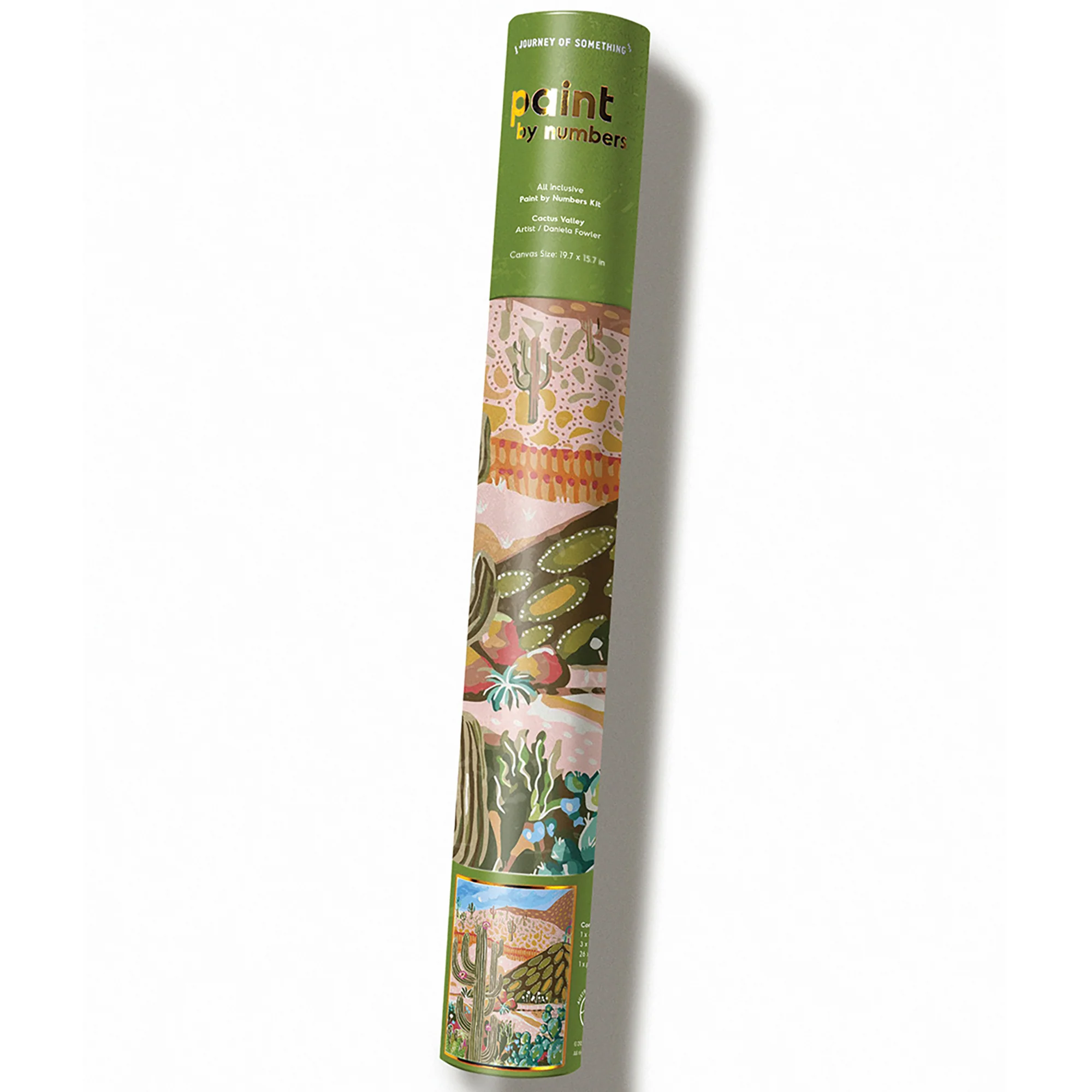 Journey Of Something Cactus Valley Paint By Numbers Kit With 19.7-Inch Canvas - Image 4