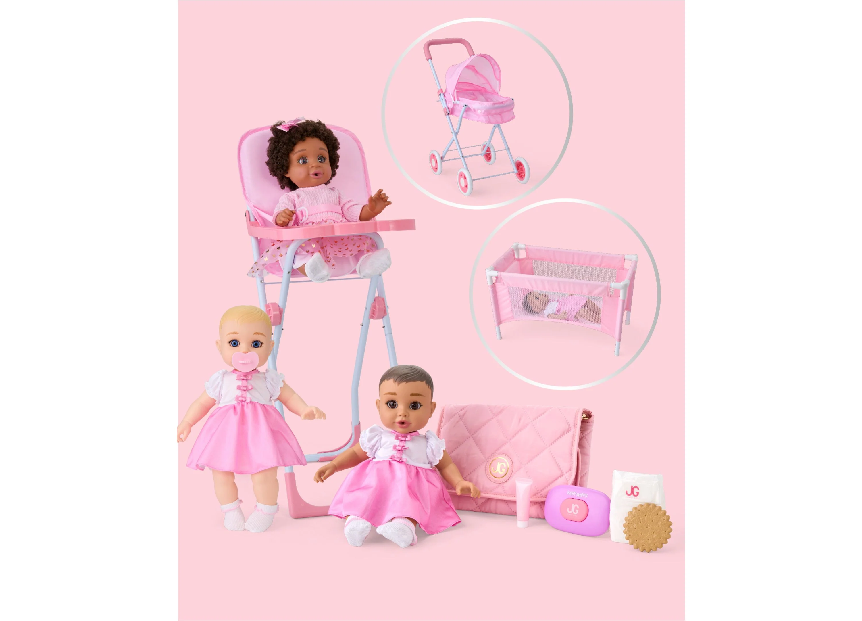 Journey Girls Playtime Baby Doll Stroller with Canopy - Image 4