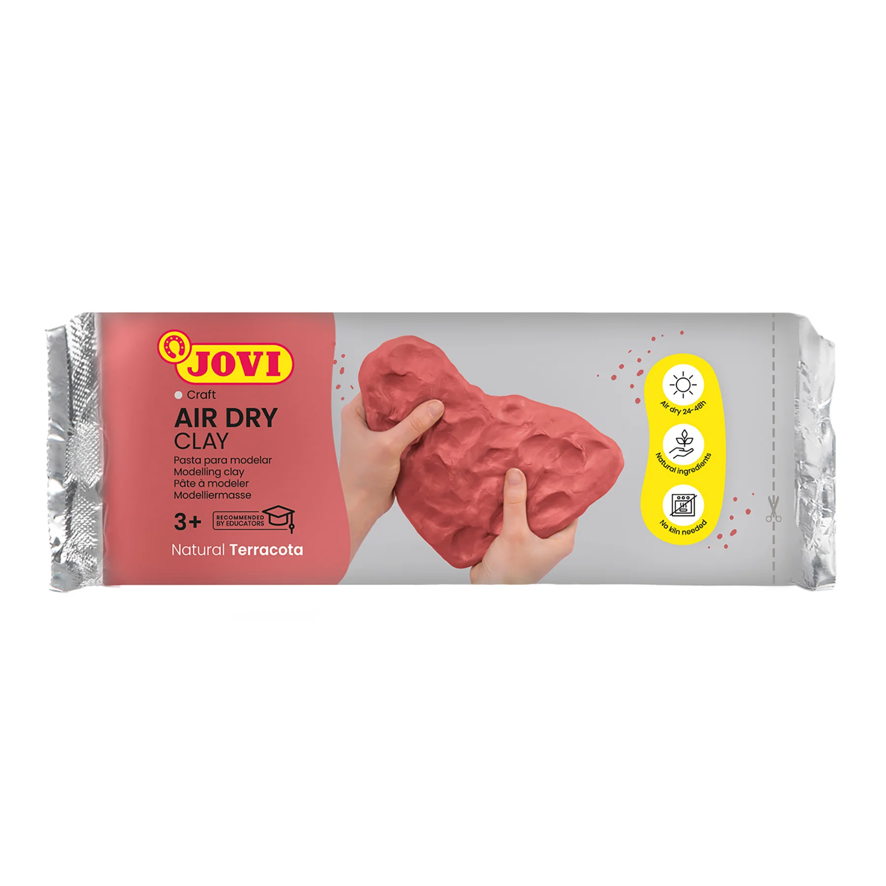 JOVI Air Dry Clay Terracotta Art Bar Pack - 1.1lb, Set of 3 - Image 2