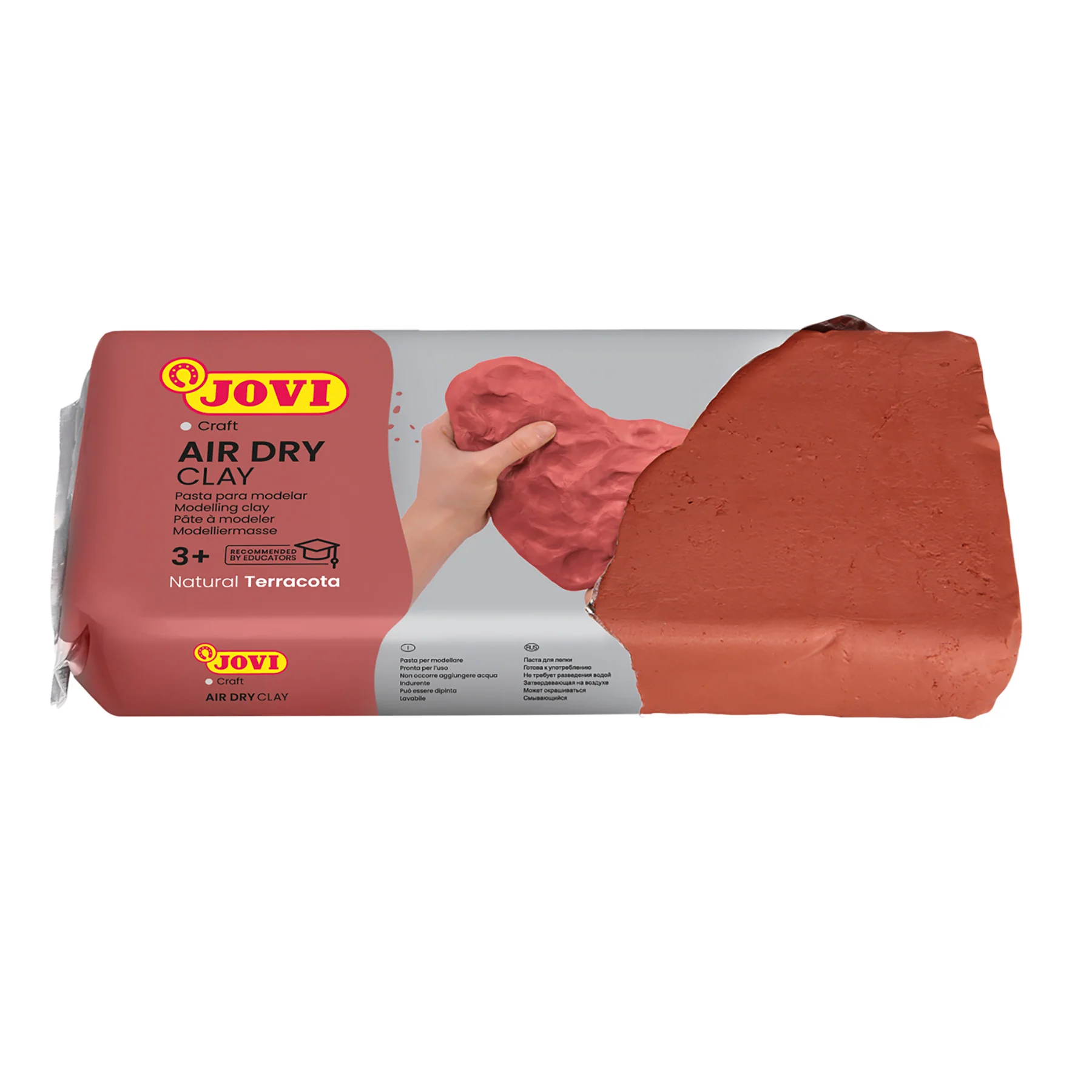 JOVI Premium Air Dry Clay, 2.2lb Bar, Terracotta - Pack of 2 - Image 3