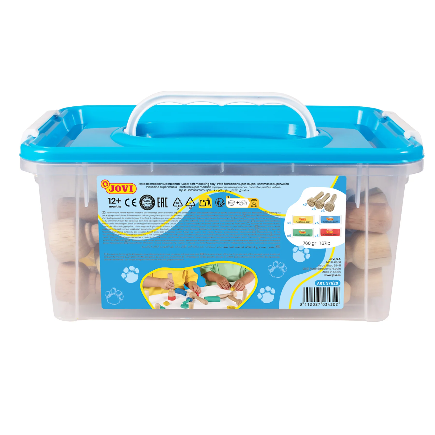 JOVI Plastilina Ultimate Sculpting Clay Set for Kids - Multicolor - Image 2