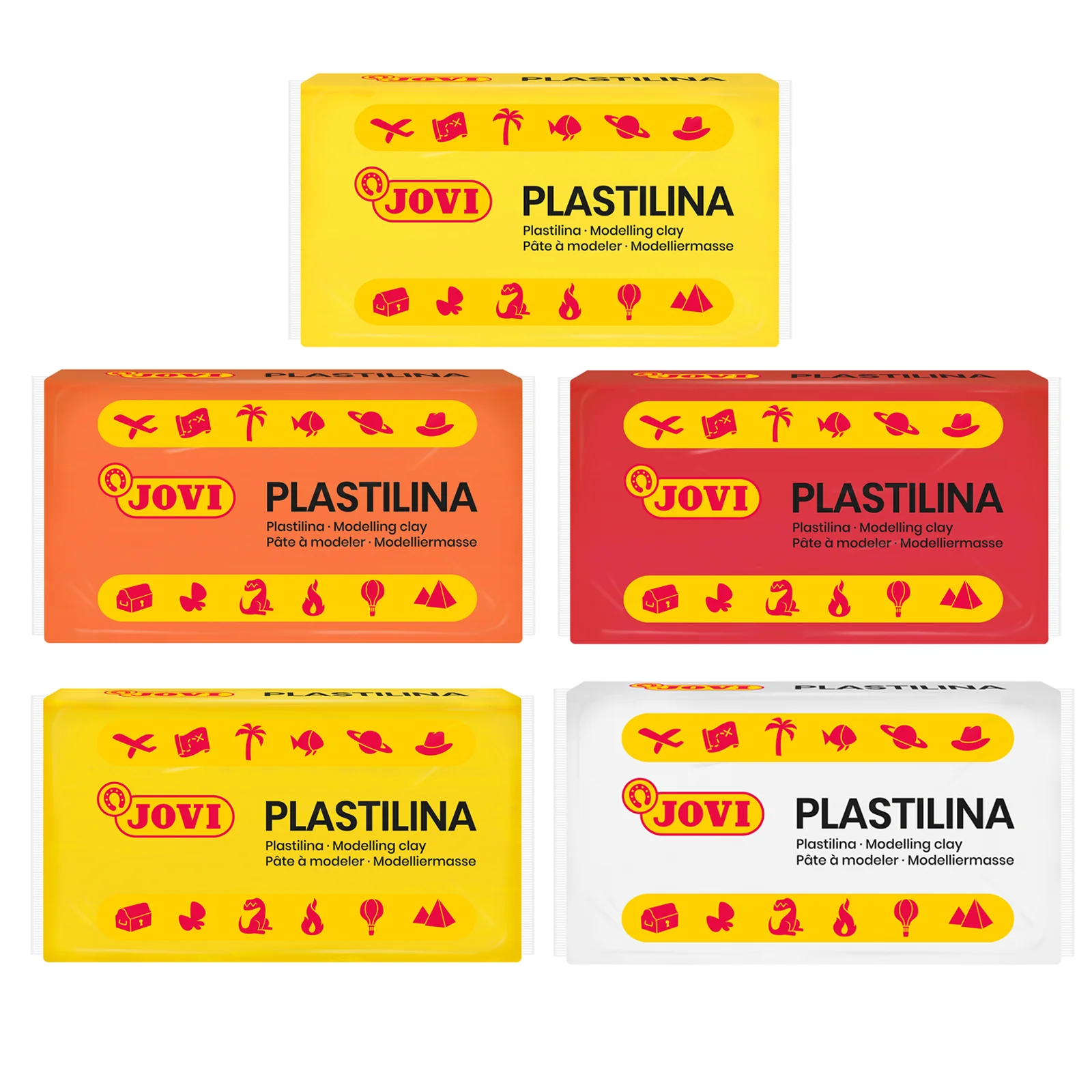 JOVI Plastilina Vegetable-Based Modeling Clay, 30 Bars - Assorted Colors - Image 4