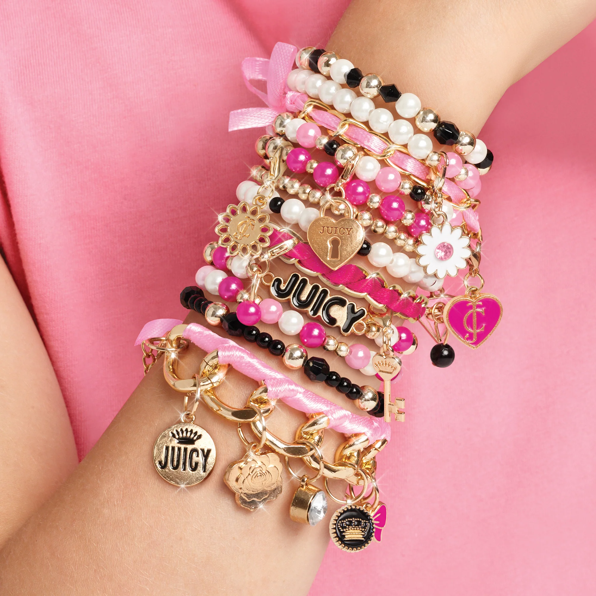 Juicy Couture Glitz N Glam 18-Piece Charm Bracelet Kit - Multicolor - Image 3