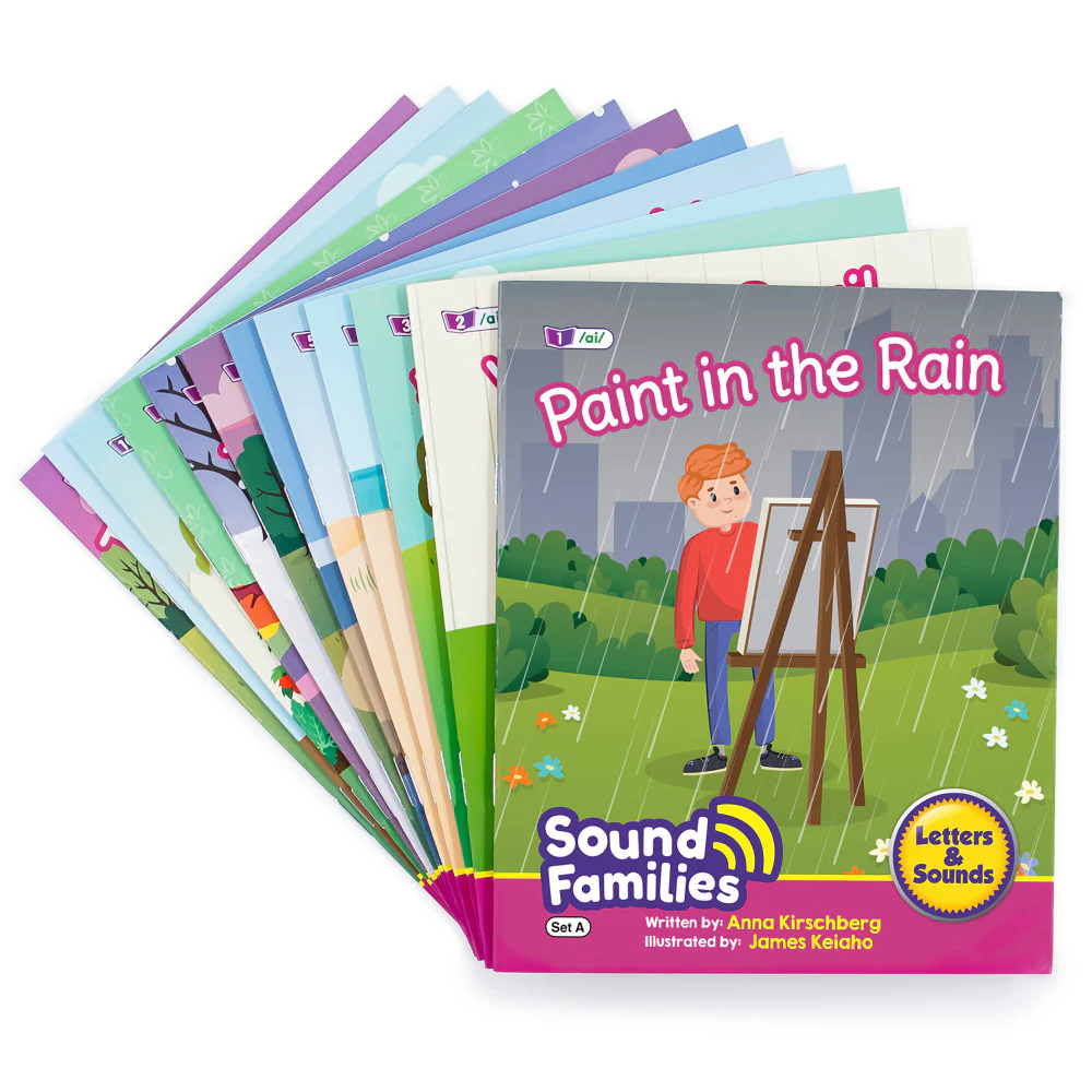 Junior Learning 12-Piece Long Vowel Sound Families Fiction Readers Set - Image 2