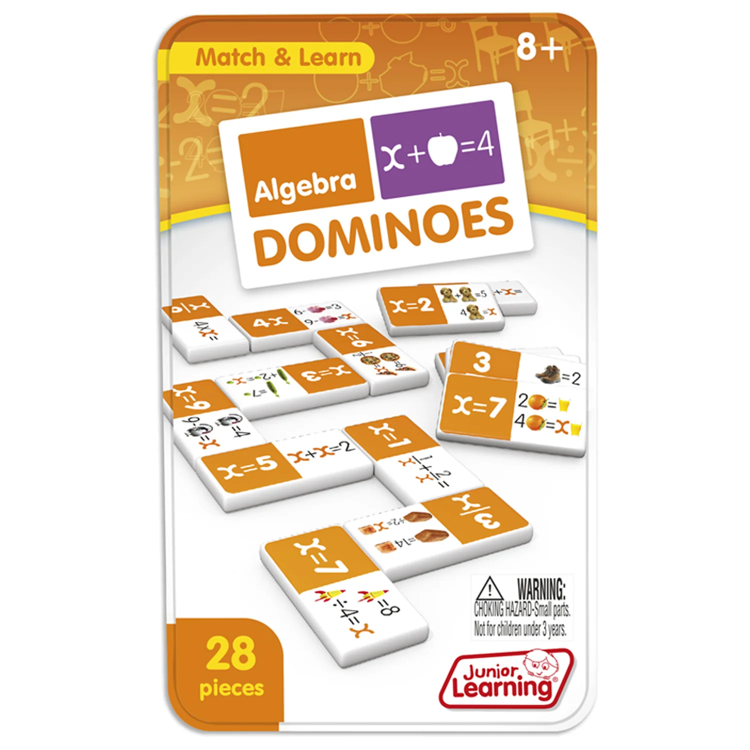 Junior Learning Algebra Dominoes - Educational Matching Game - 2 Sets - Image 2