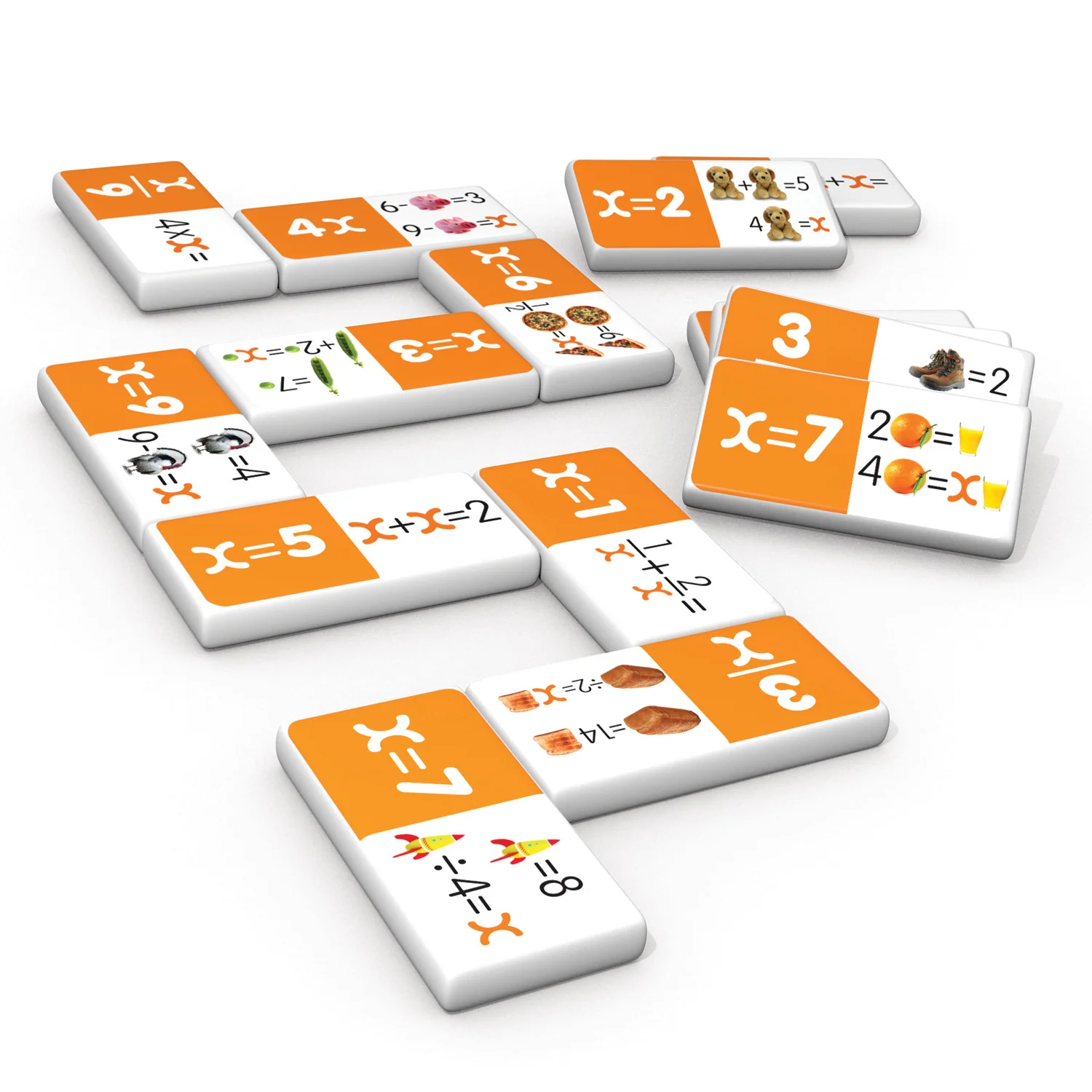 Junior Learning Algebra Dominoes - Educational Matching Game - 2 Sets - Image 3