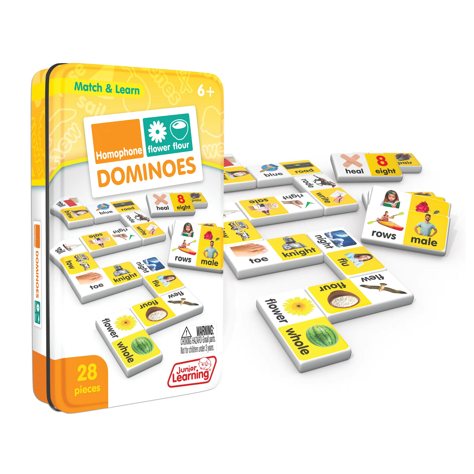 Junior Learning Homophone Match & Learn Dominoes - Dual Pack - Image 3