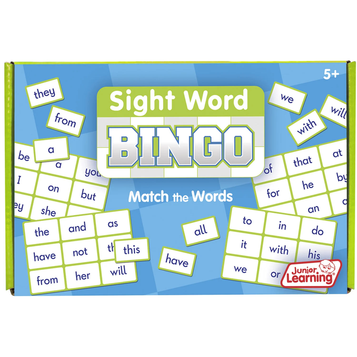 Junior Learning Sight Word Bingo - Dual Pack - Educational Game - Image 2