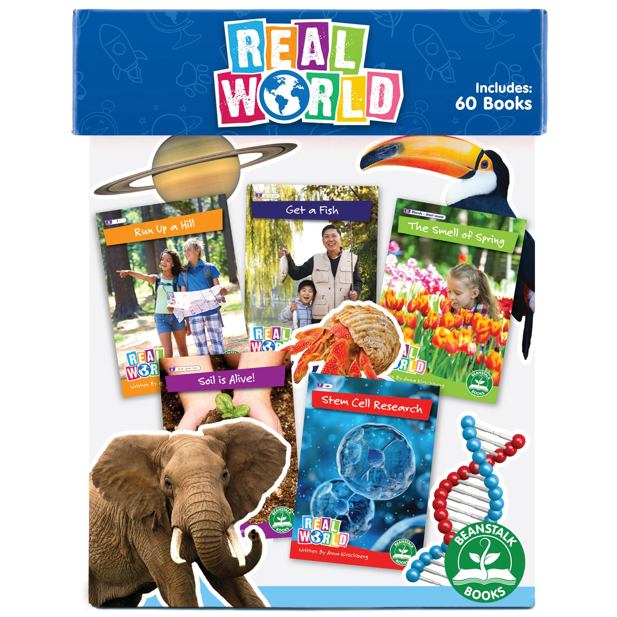 Junior Learning: Real World - Phases 2-6, 60-Book Non-Fiction Hi-Lo Decodables Set