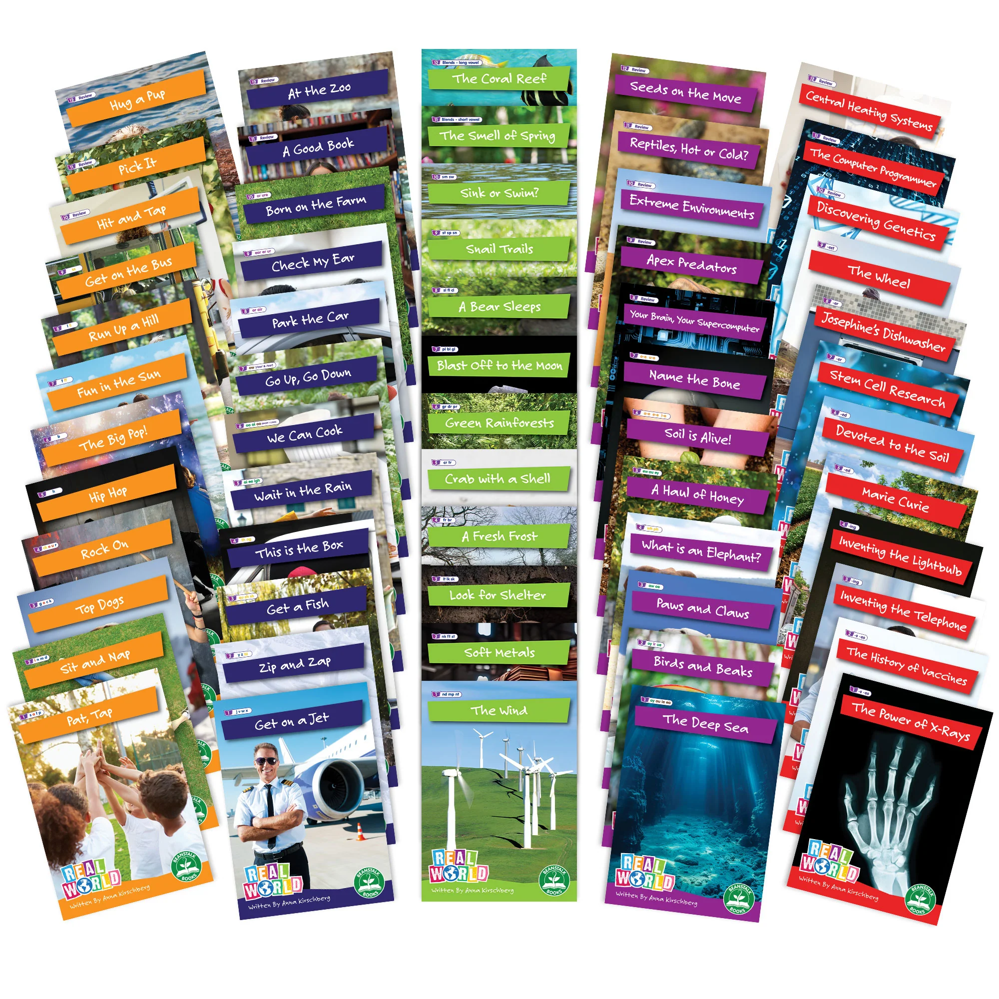 Junior Learning: Real World - Phases 2-6, 60-Book Non-Fiction Hi-Lo Decodables Set - Image 4