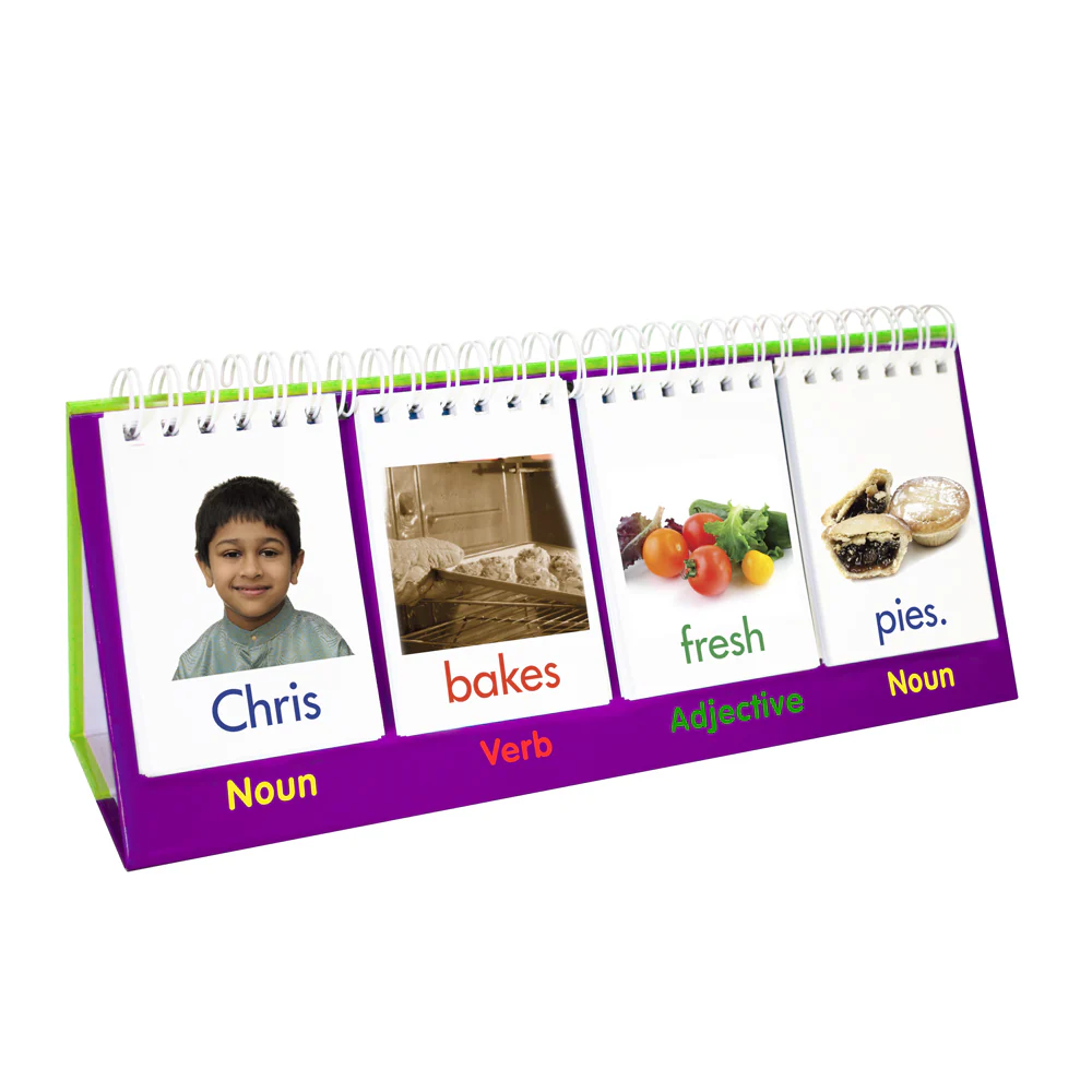 Junior Learning Sentence Builder Flip Cards - Language Skills - Ages 4-6 - Image 2