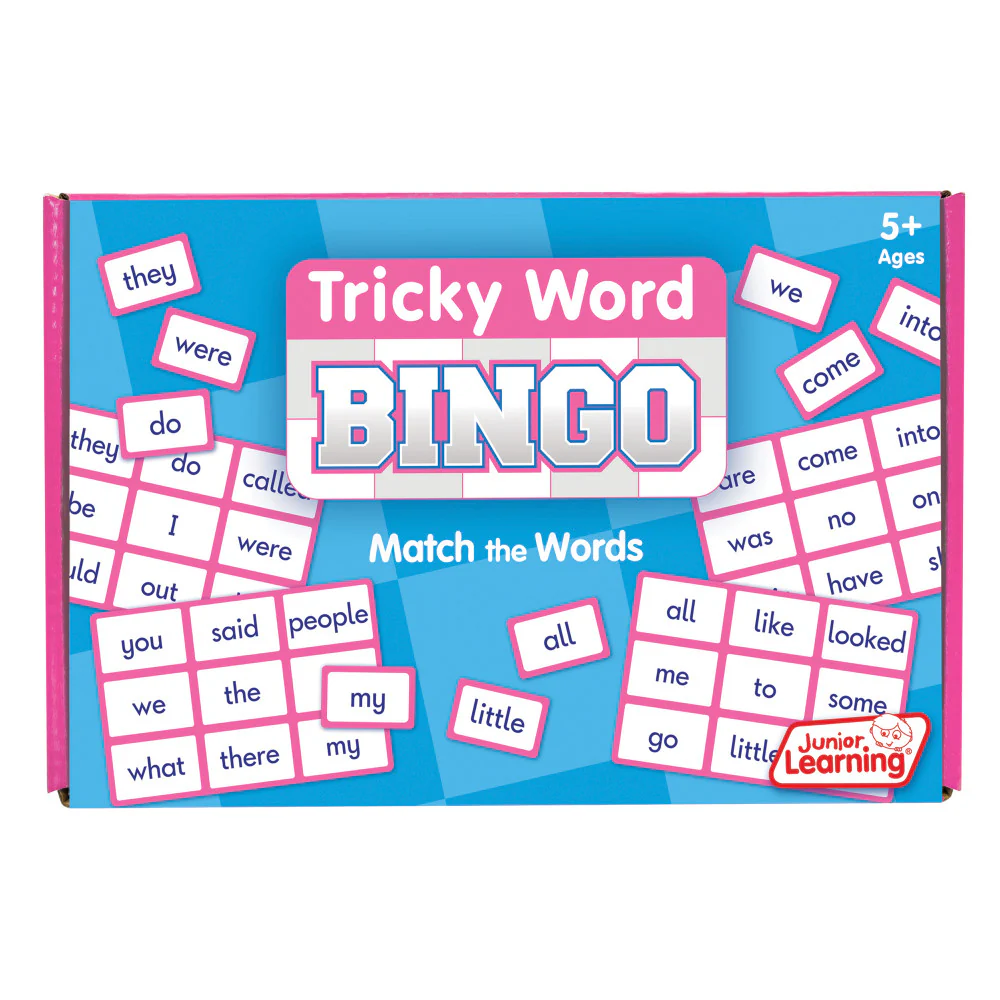 Junior Learning Tricky Word Bingo - Educational Game for Mastering Phonics
