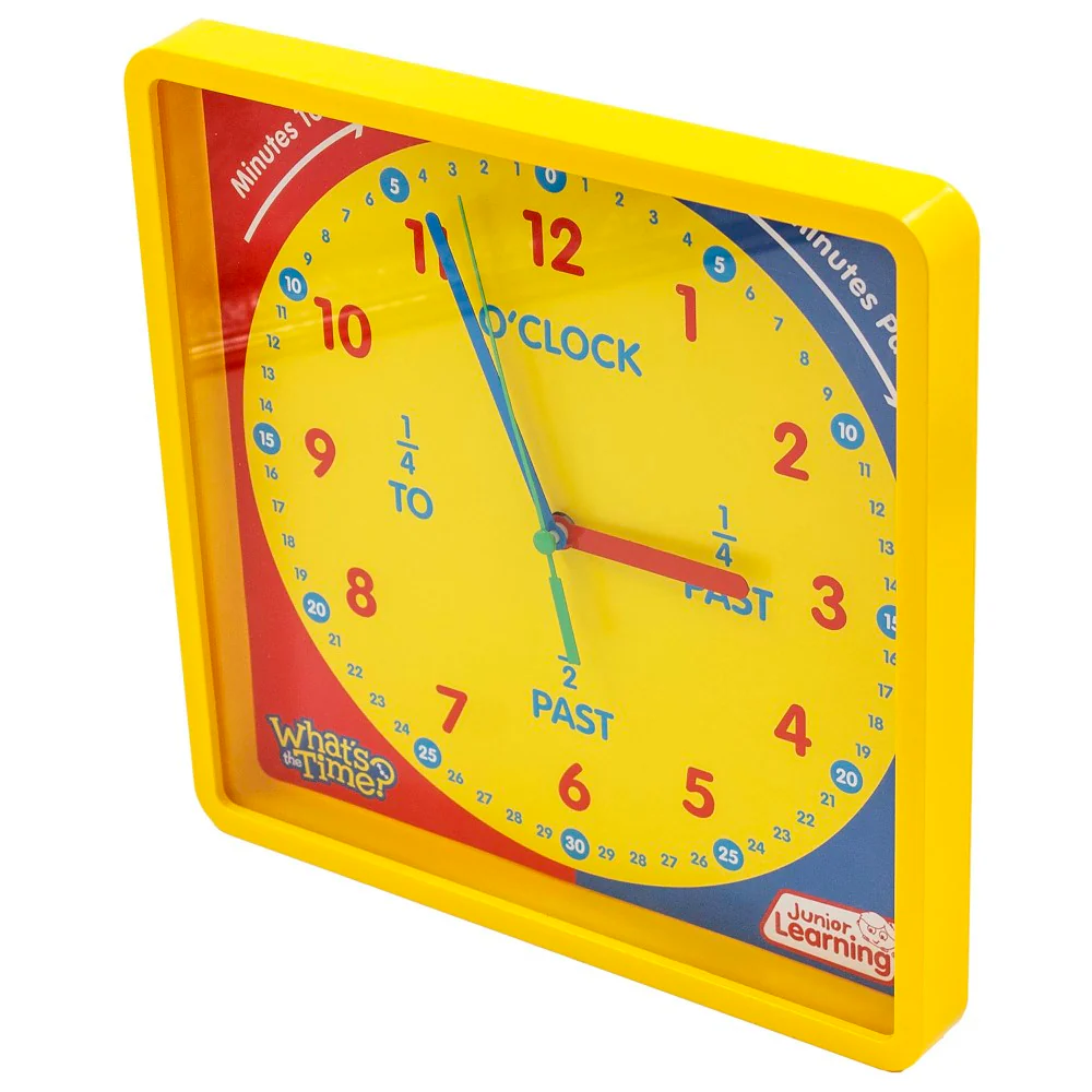Junior Learning What's The Time Classroom Clock - Interactive Educational Tool - Image 2